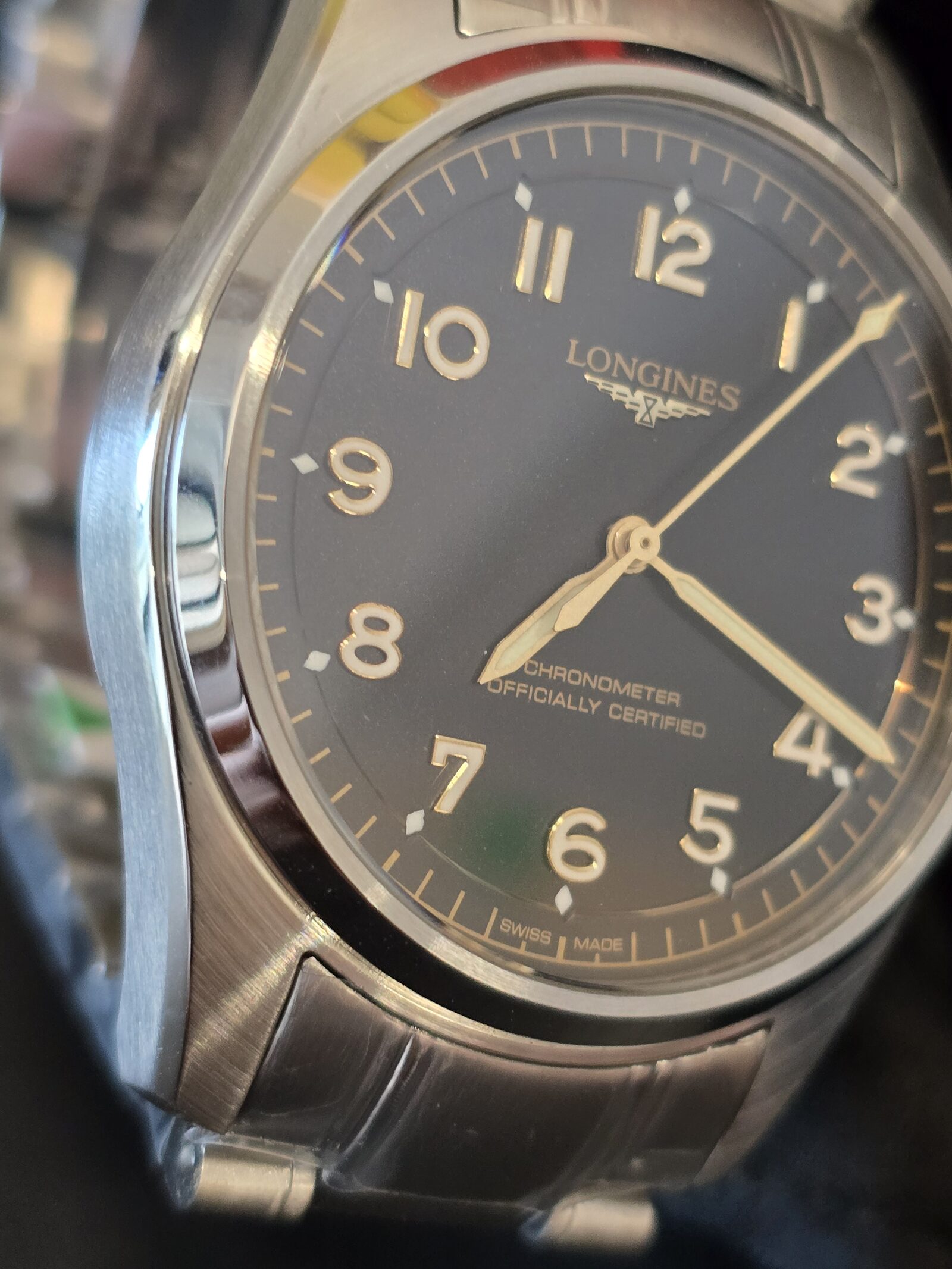 론진 스피릿 파일럿 39mm 검수사진 3