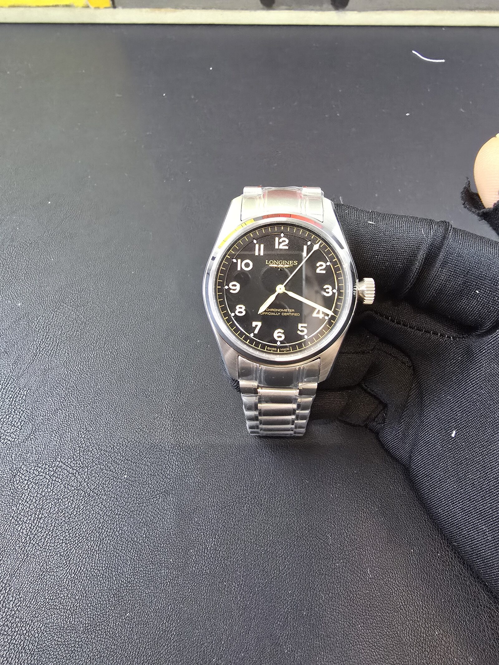 론진 스피릿 파일럿 39mm 검수사진 1
