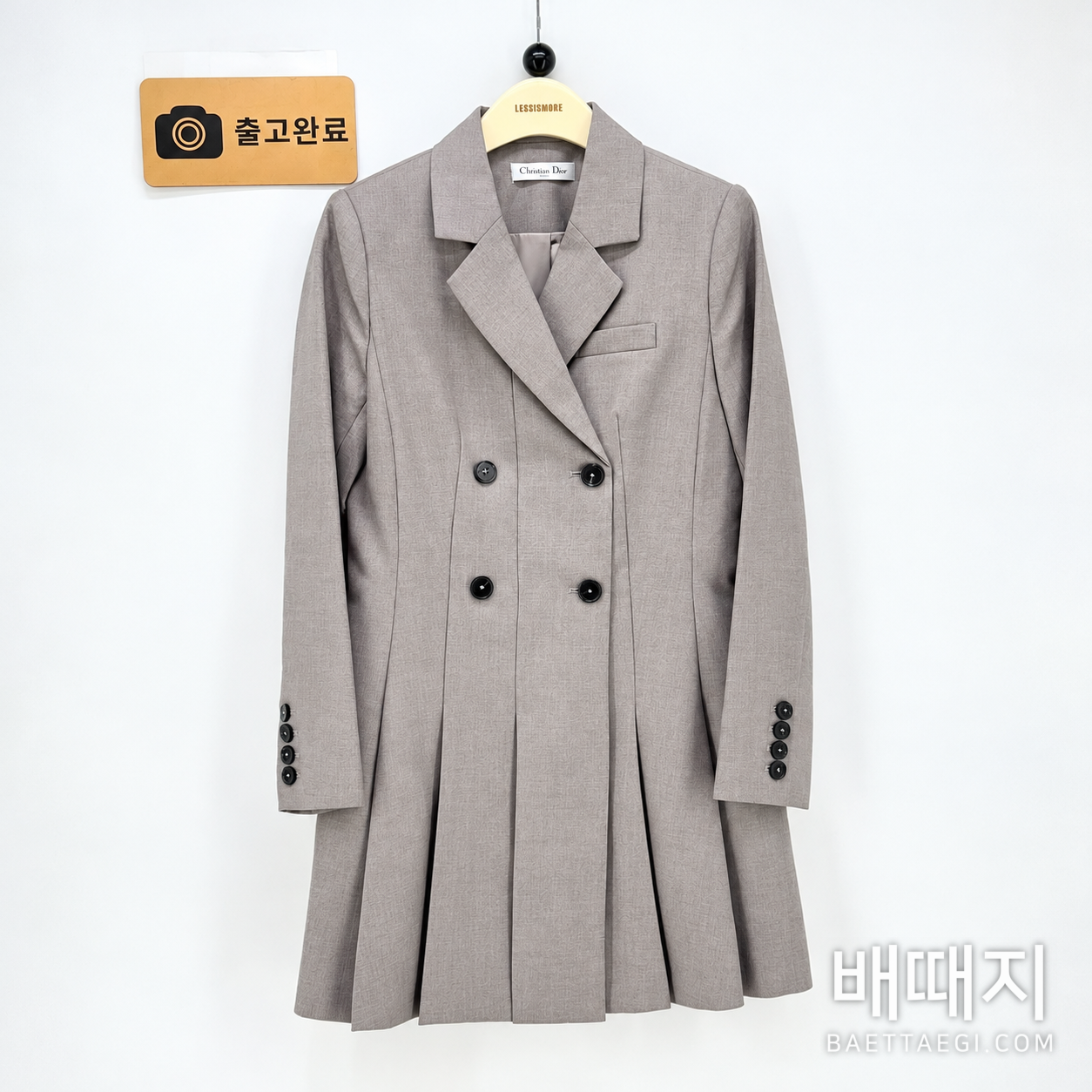 디올 더블 브레스트 플리츠 여성 자켓 199048 검수사진 1