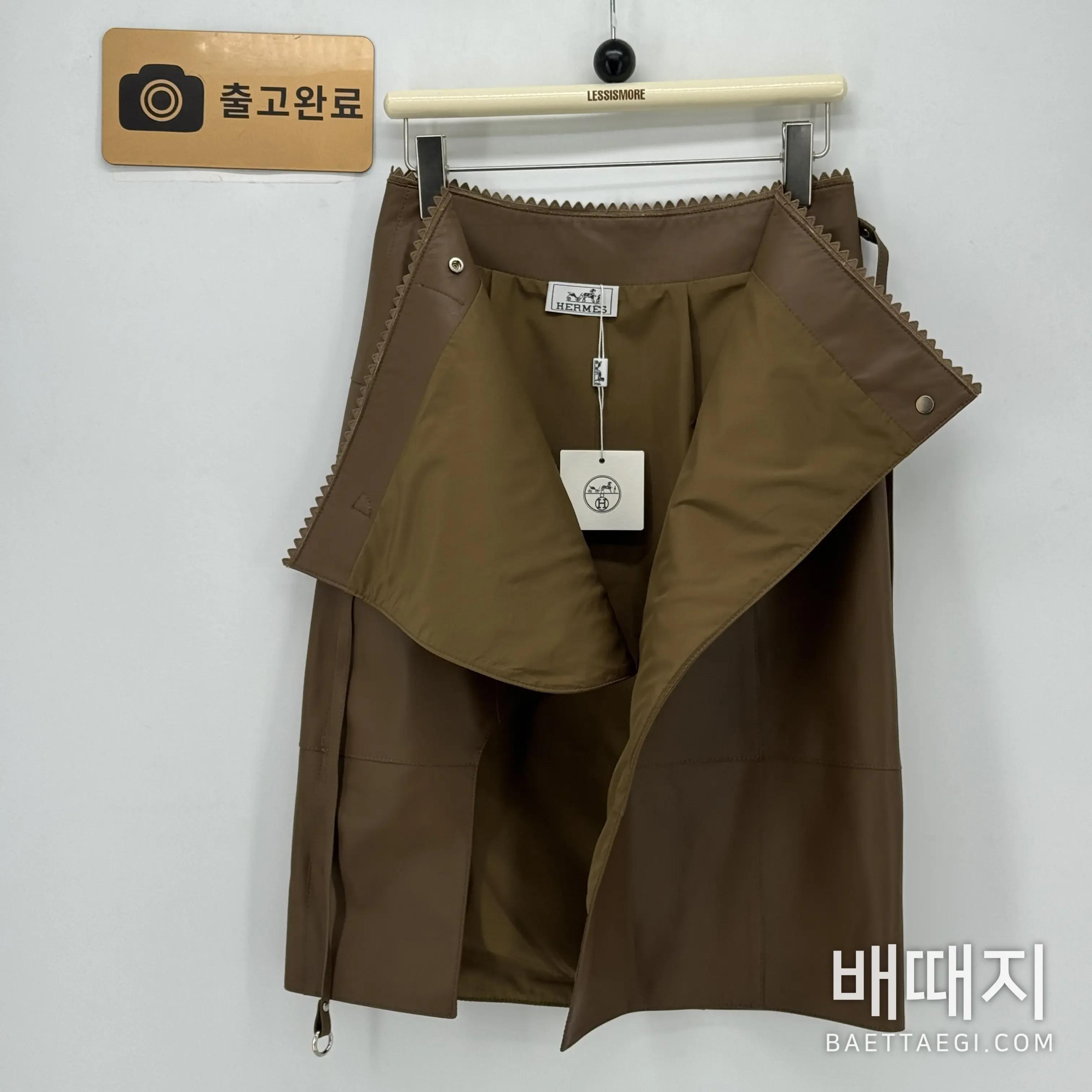 에르메스 여성 가죽 스커트 198949 검수사진 4