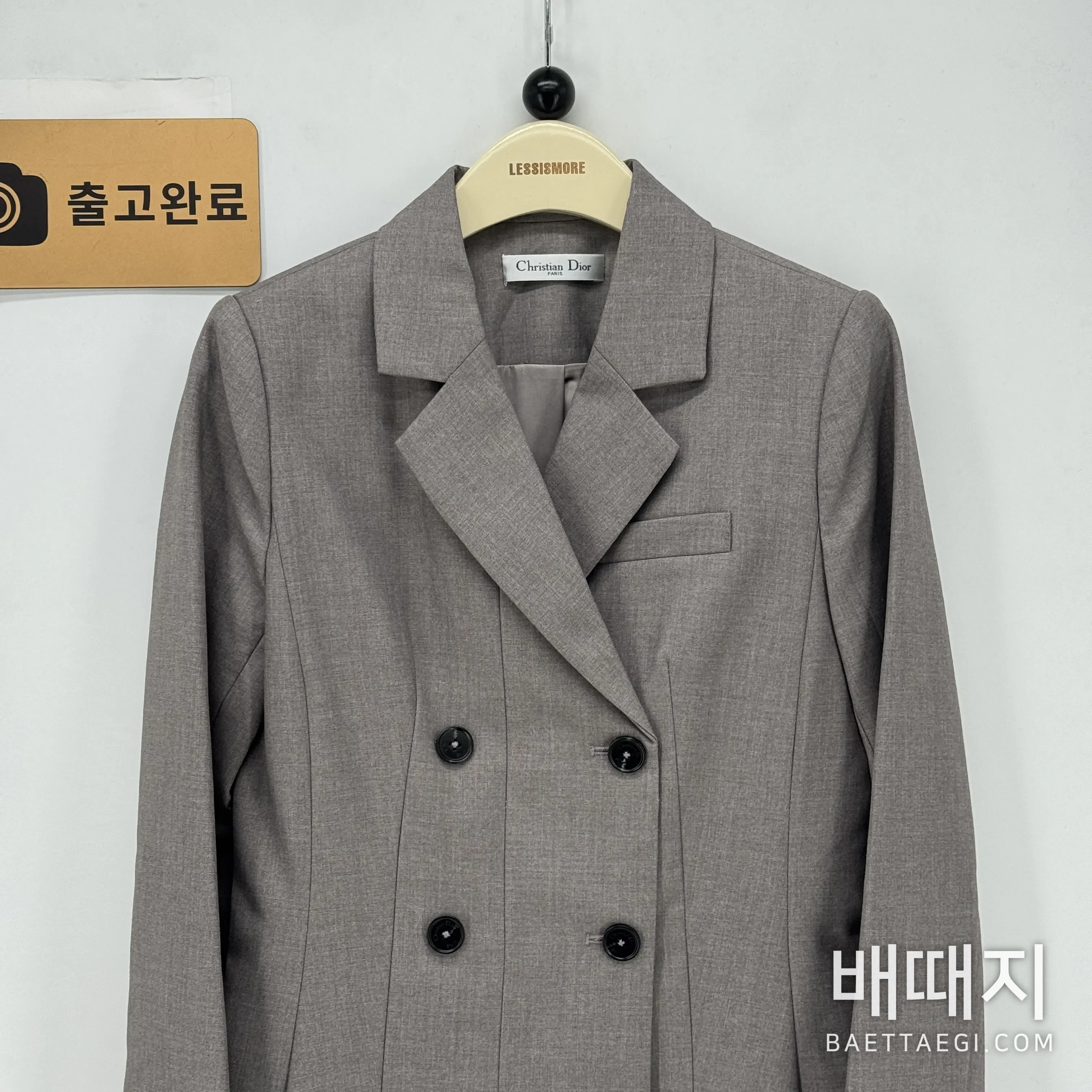 디올 더블 브레스트 플리츠 여성 자켓 199048 검수사진 3