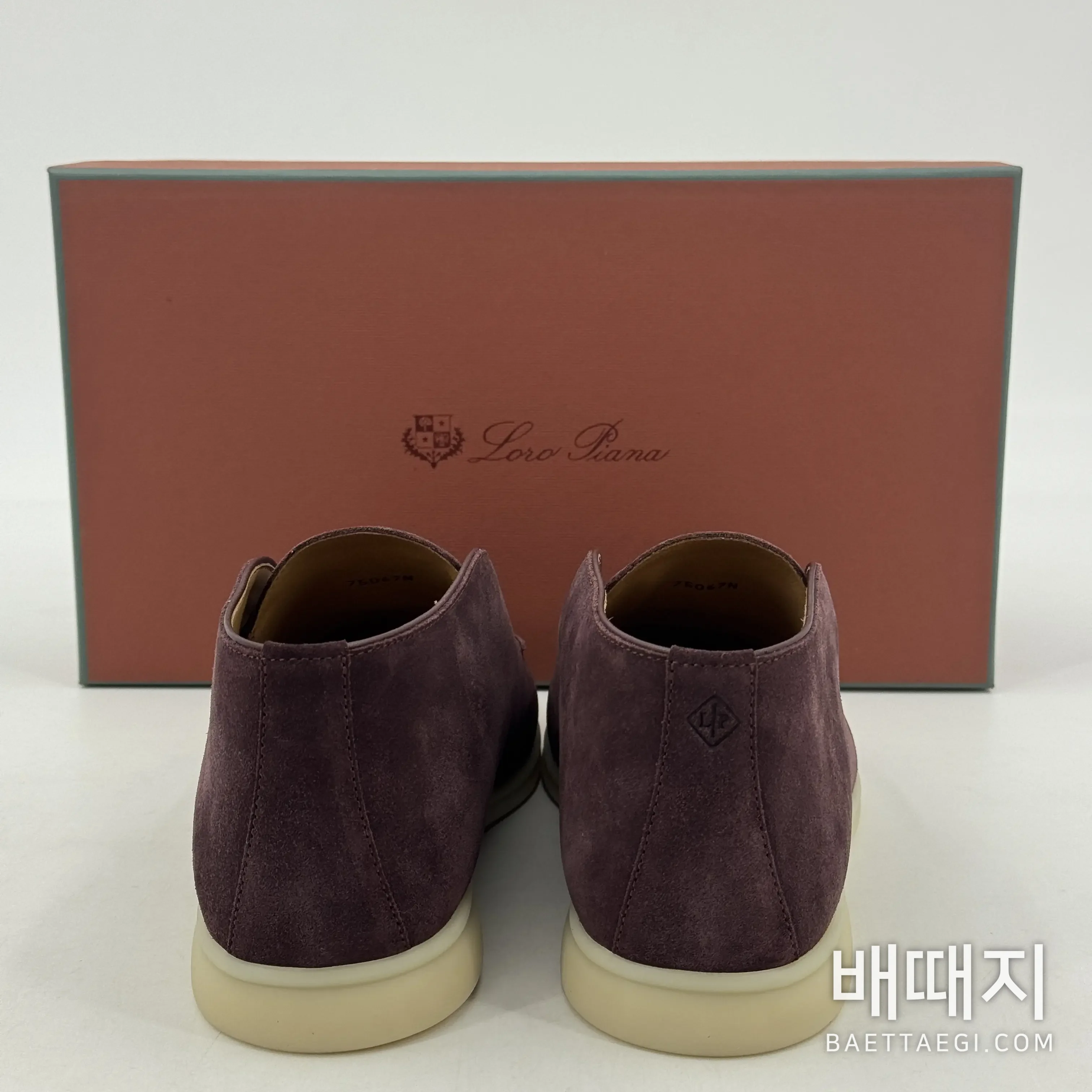 로로피아나 로퍼 다크브라운 스웨이드 하이탑 디자인 187436 검수사진 4