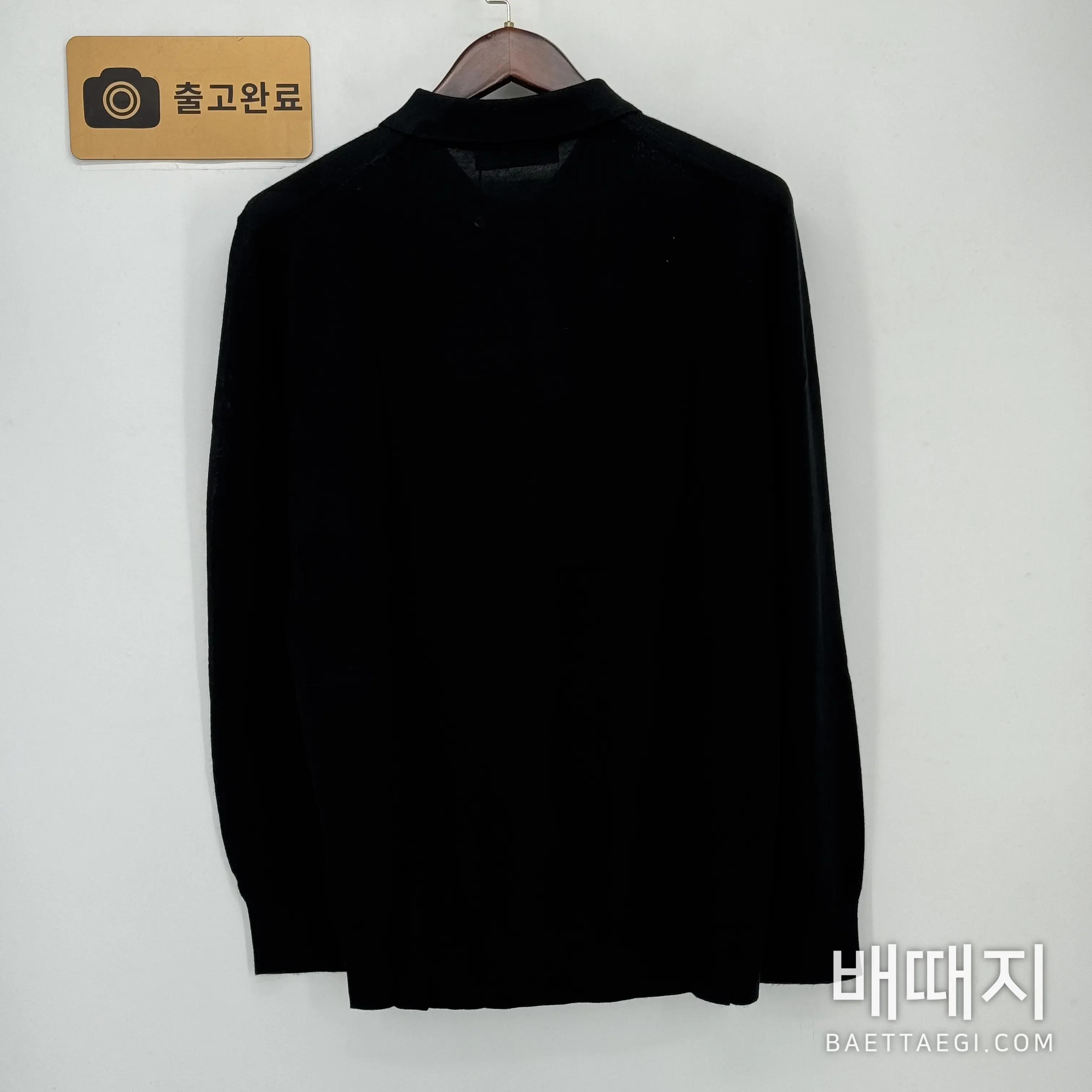 로로피아나 울 긴소매 남성 니트 폴로셔츠 156184 검수사진 4
