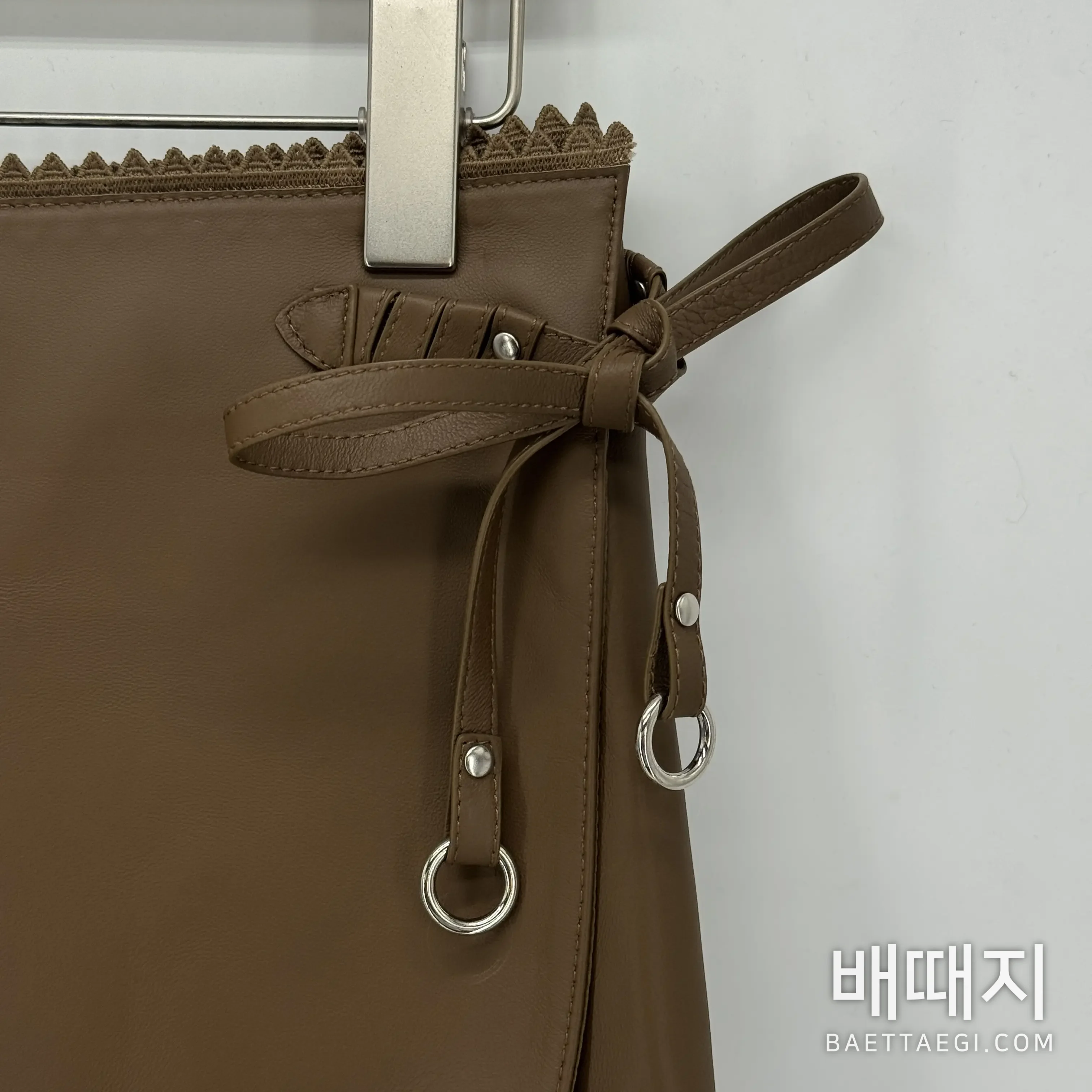 에르메스 여성 가죽 스커트 198949 검수사진 3