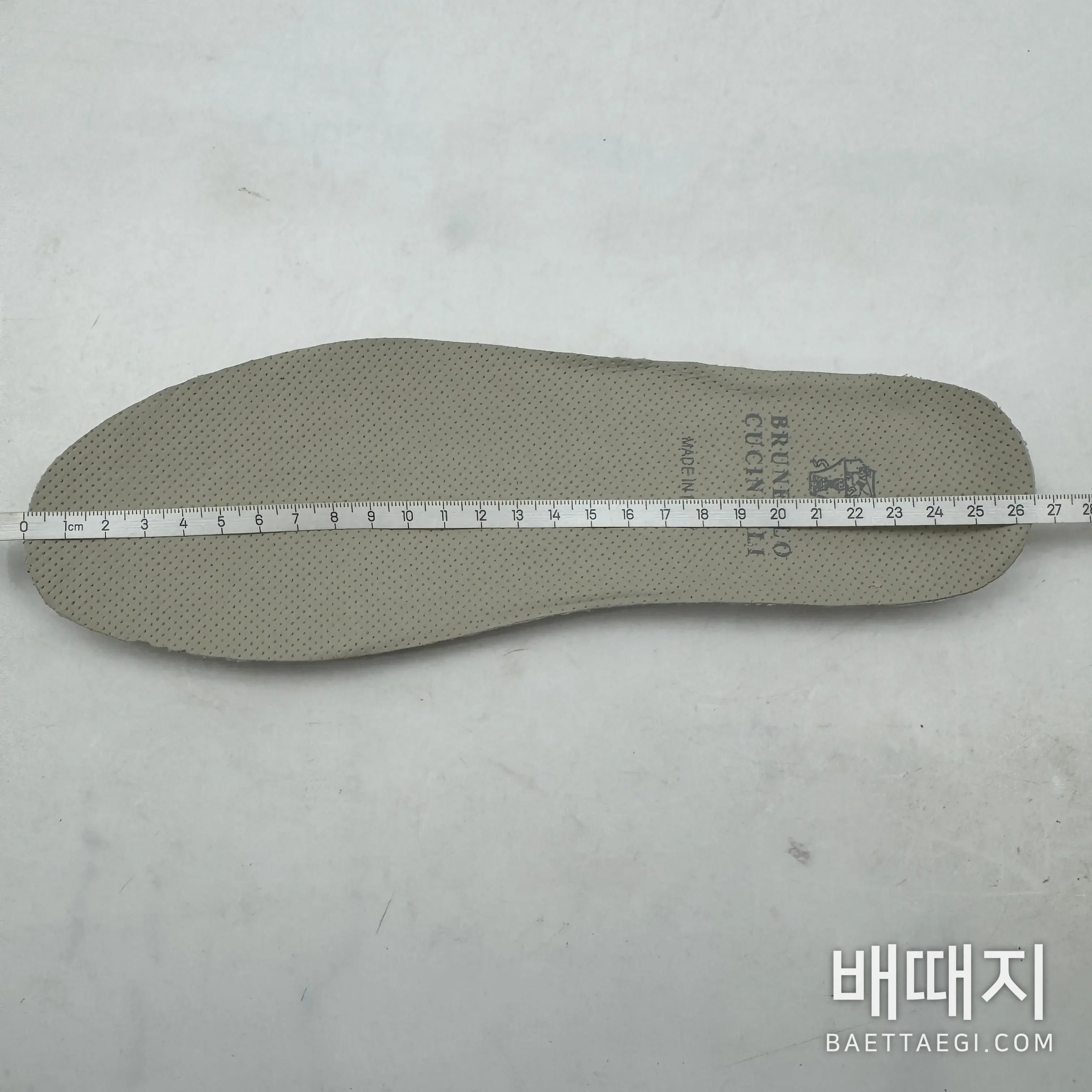 브루넬로쿠치넬리 스니커즈 남성 살구색 코튼 CT073-20 검수사진 2