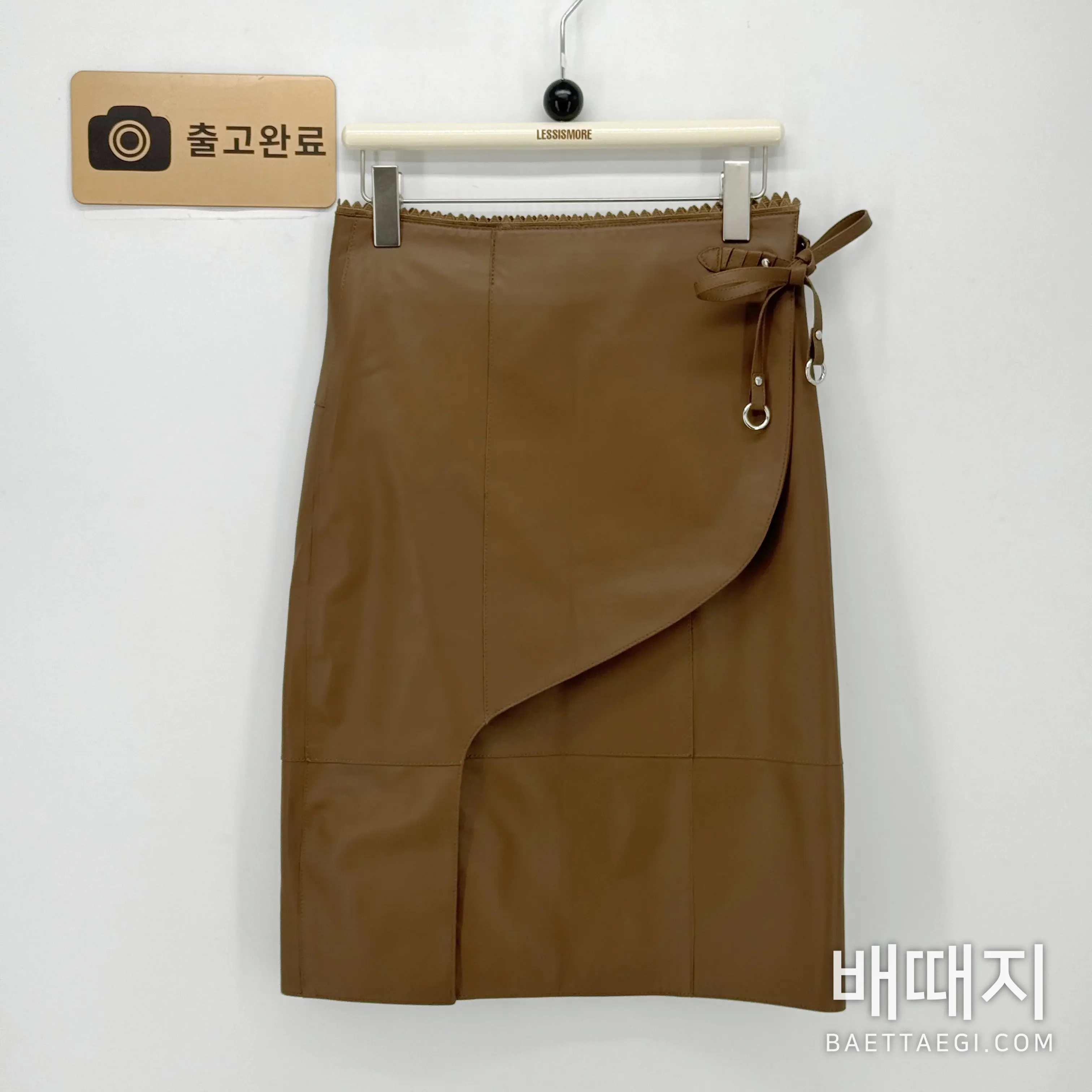 에르메스 여성 가죽 스커트 198949 검수사진 1