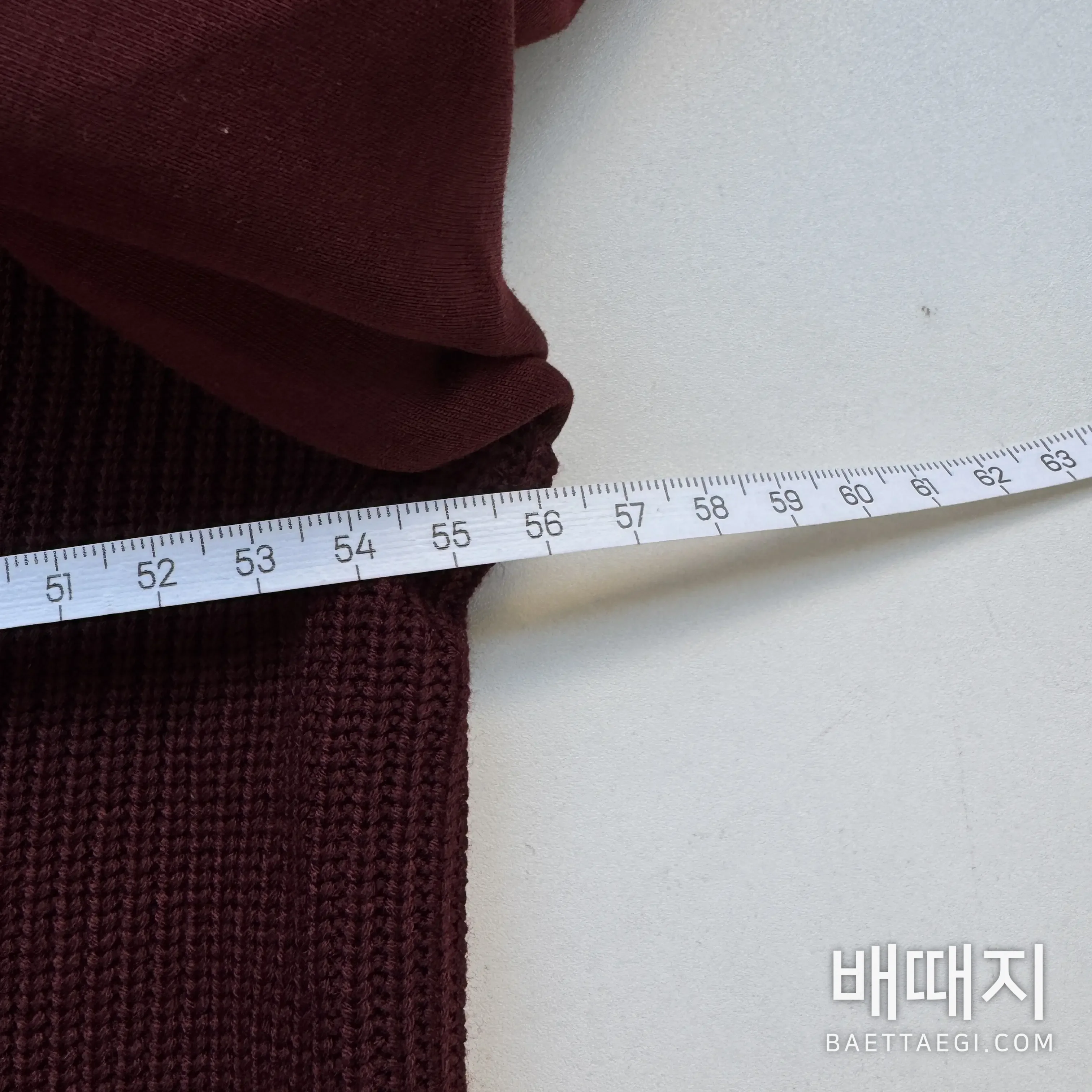 버버리 남성 체크 자수 패치워크 니트 151307 검수사진 8