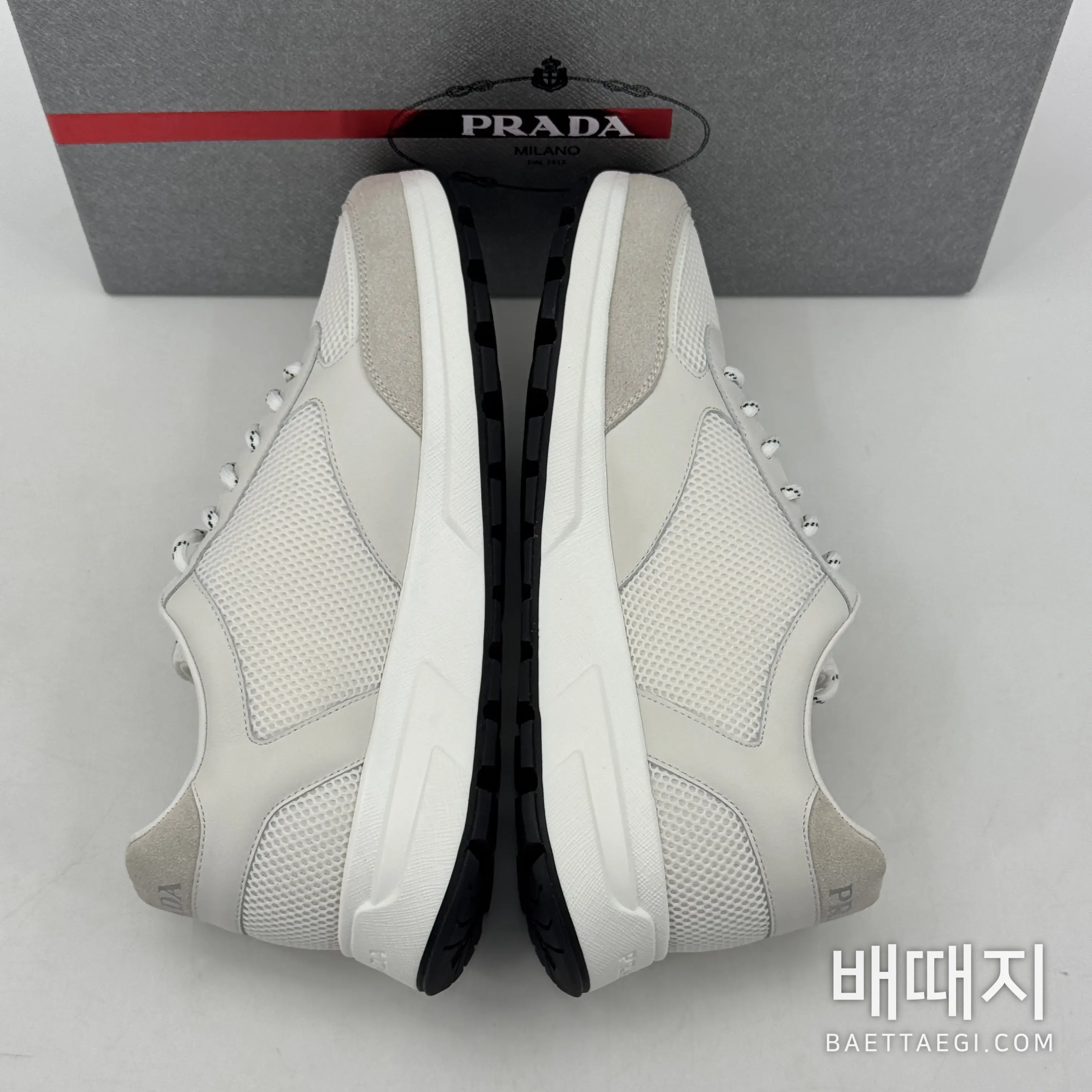 프라다 스니커즈 남성 가죽 패치워크 161793 검수사진 6