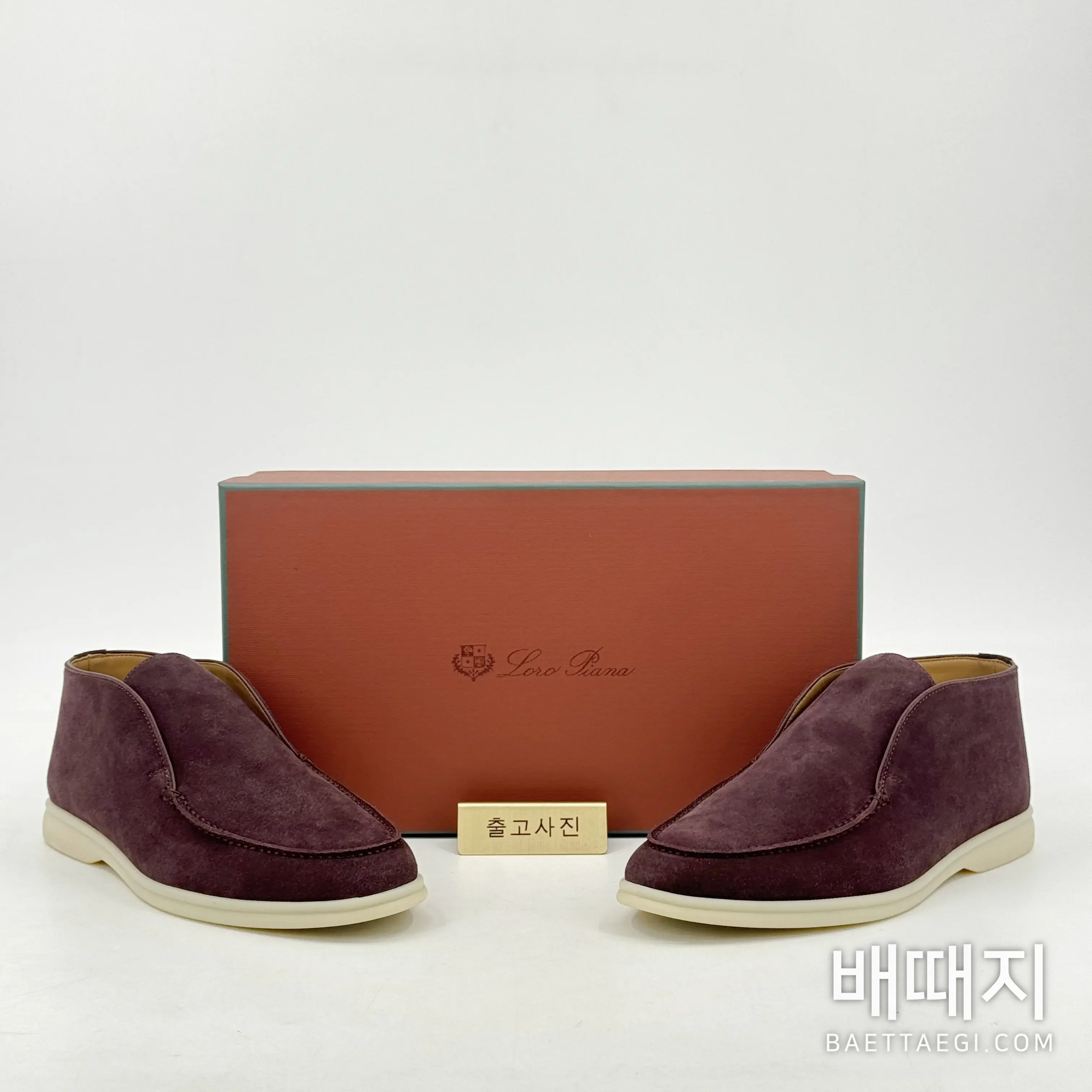로로피아나 로퍼 다크브라운 스웨이드 하이탑 디자인 187436 검수사진 1