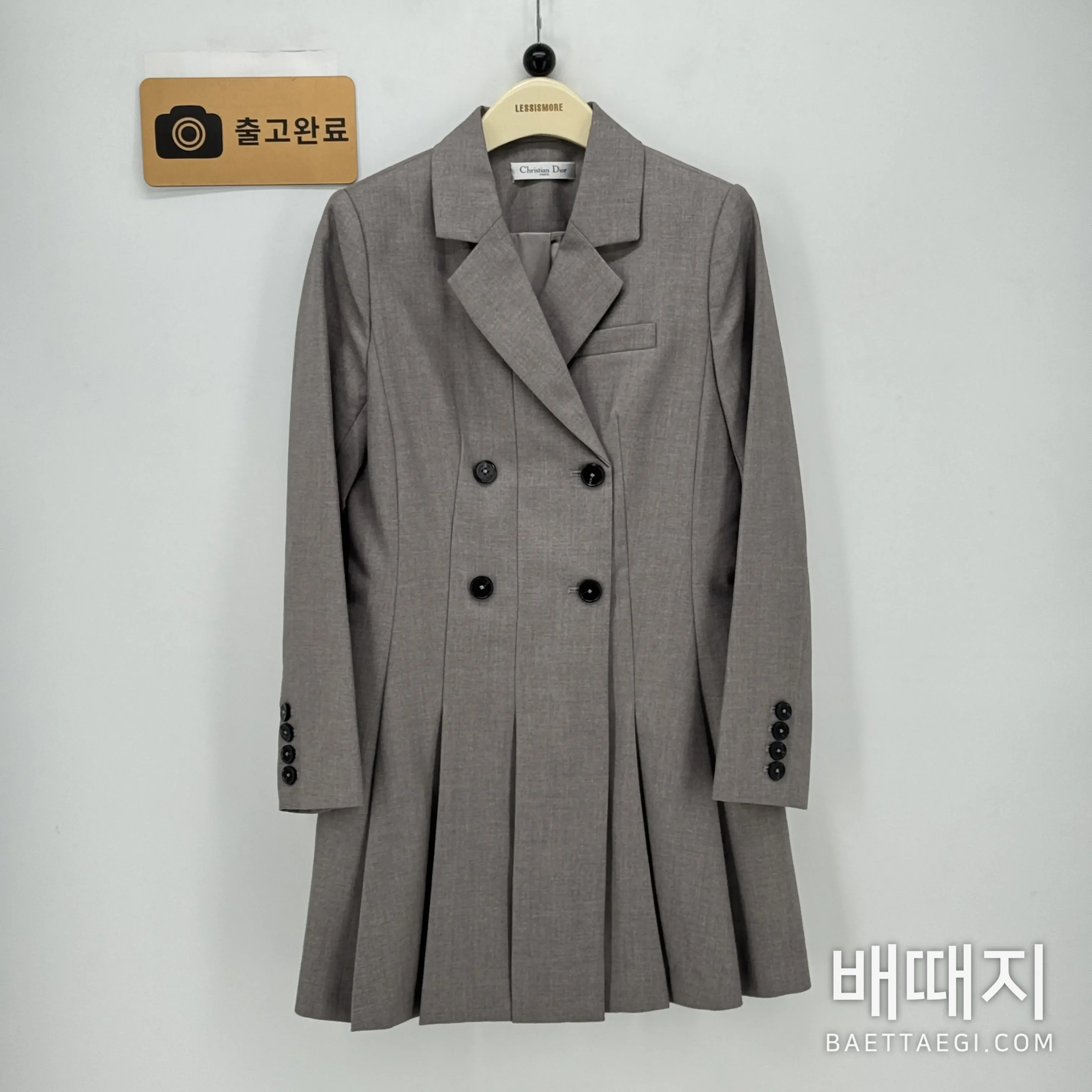 디올 더블 브레스트 플리츠 여성 자켓 199048 검수사진 2