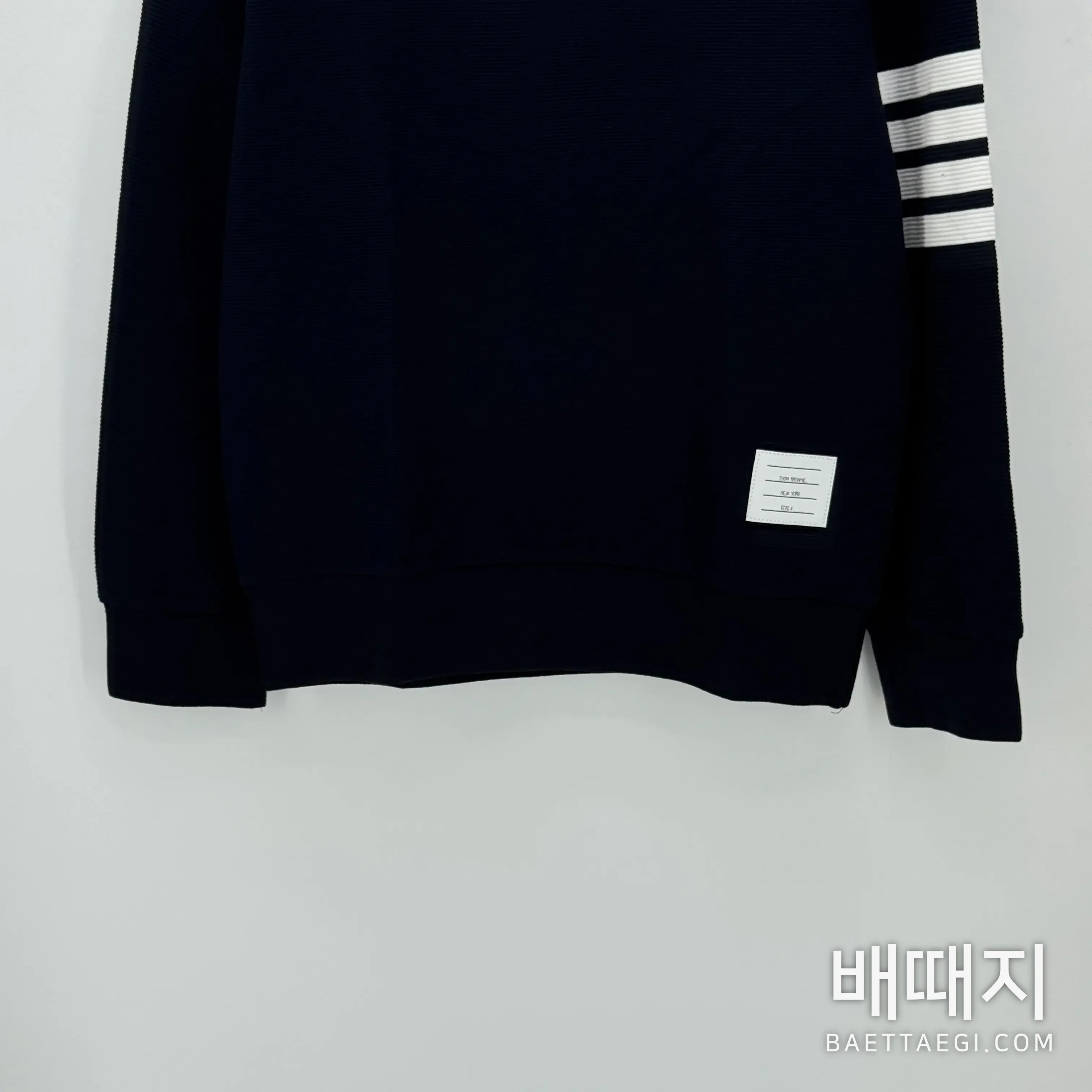 톰브라운 리브 스트레이트 립 남성 긴팔 티셔츠 46528 검수사진 3