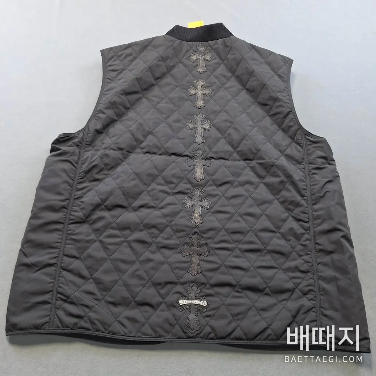 크롬하츠 스파인 크로스 패치 조끼 검수사진 3