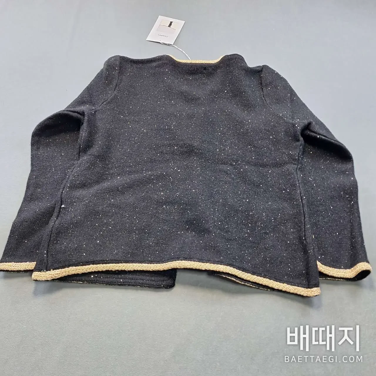 샤넬 골드 트림 캐시미어 가디건 199478 검수사진 2