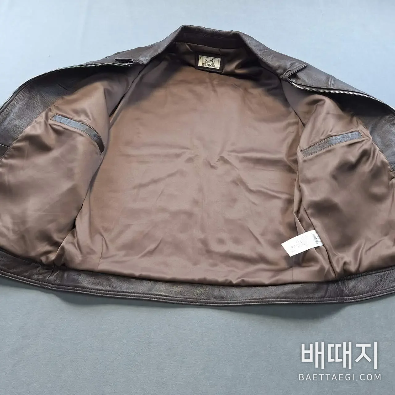 에르메스 빈티지 램스킨 남성 가죽 자켓 186348 검수사진 6