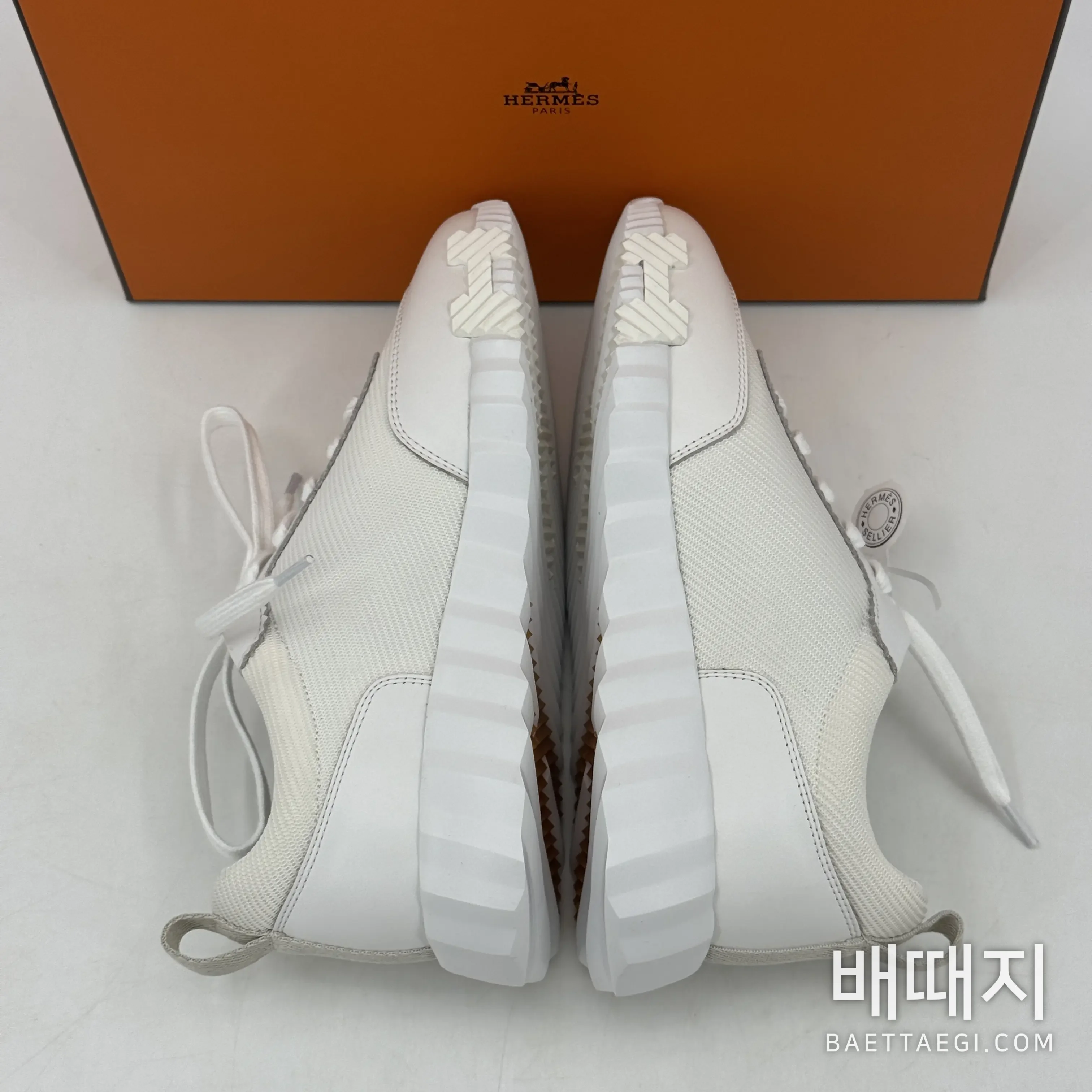 에르메스 바운싱 스니커즈 화이트 염소가죽 189206 검수사진 6