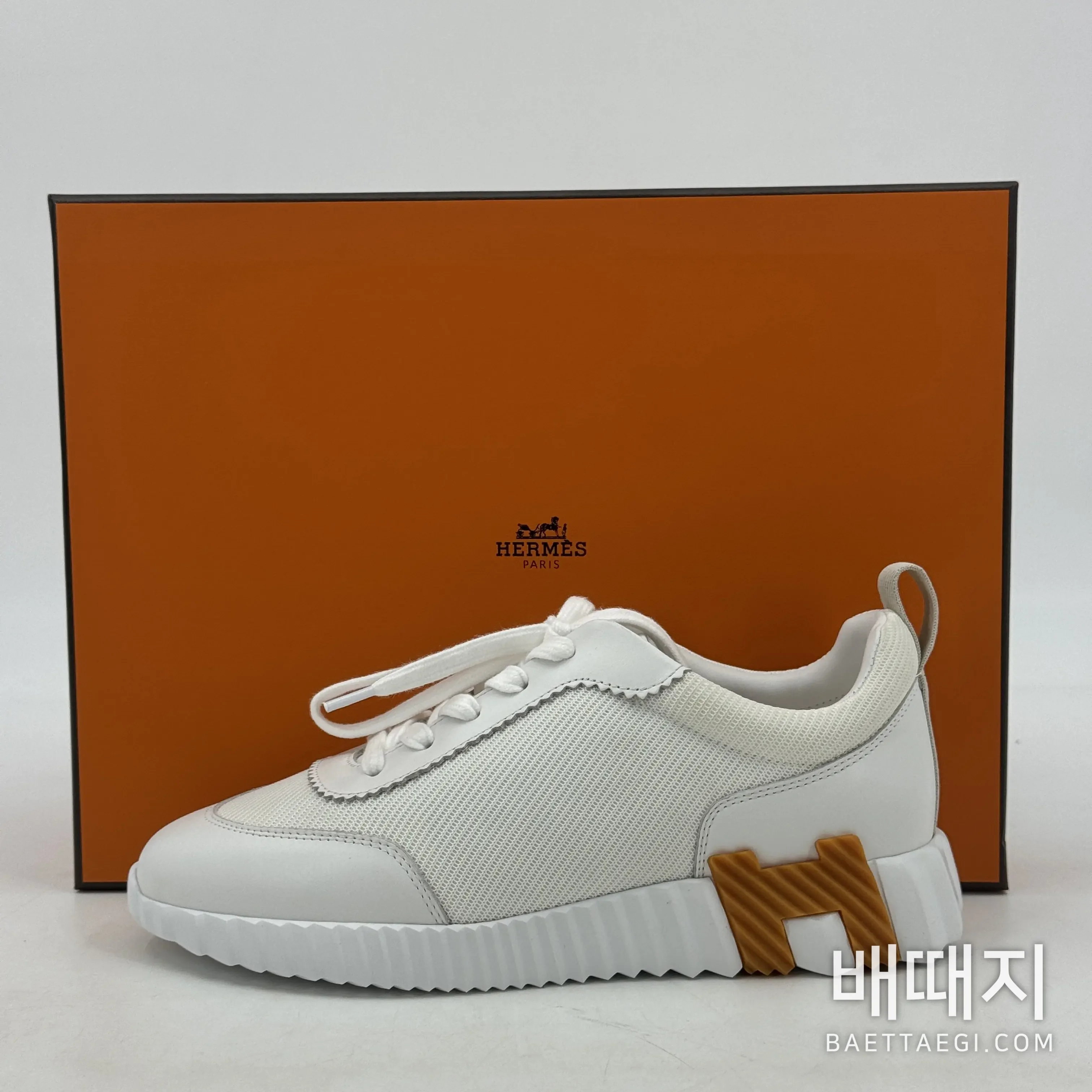 에르메스 바운싱 스니커즈 화이트 염소가죽 189206 검수사진 2