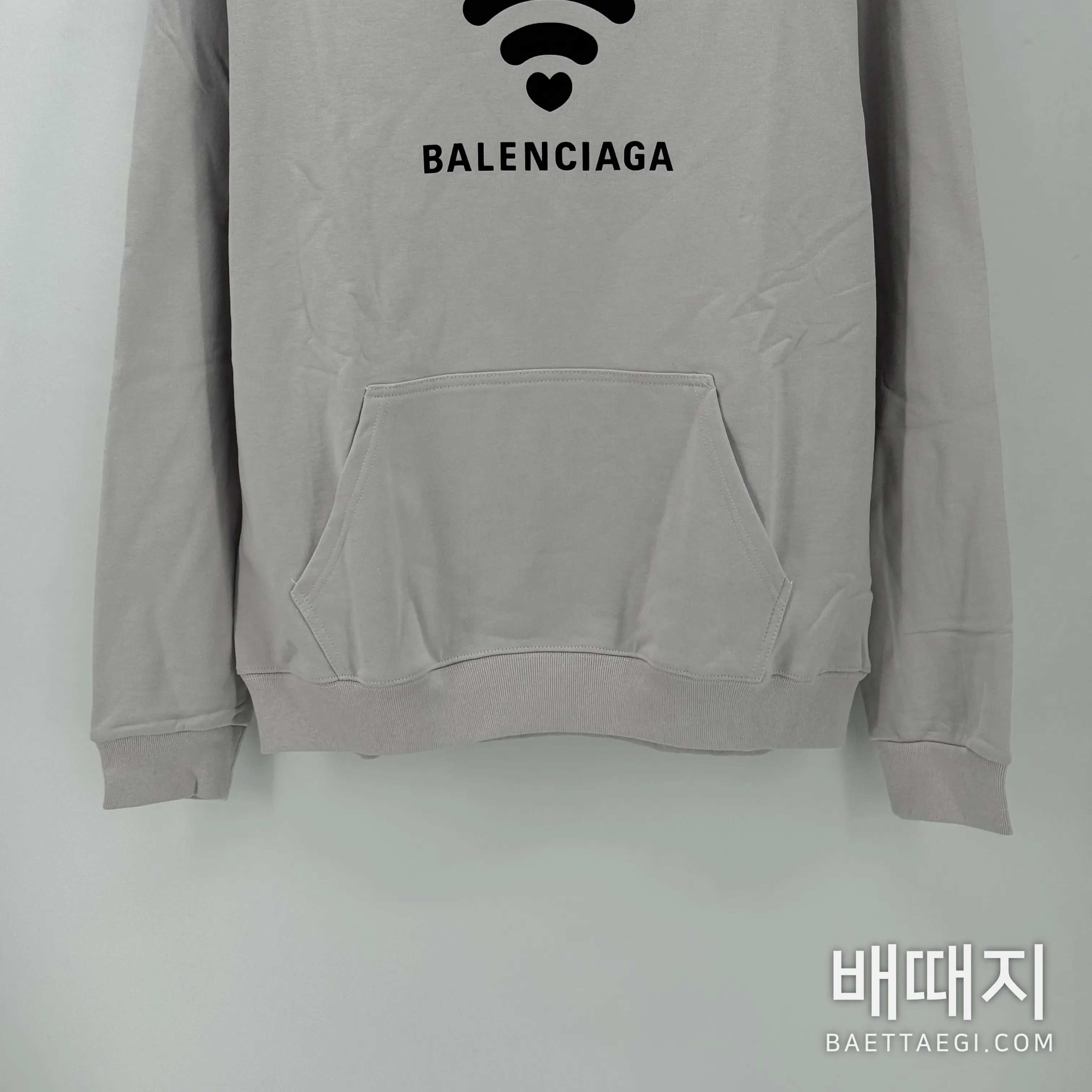 발렌시아가 하트 무선 후드 남성용 198509 검수사진 2