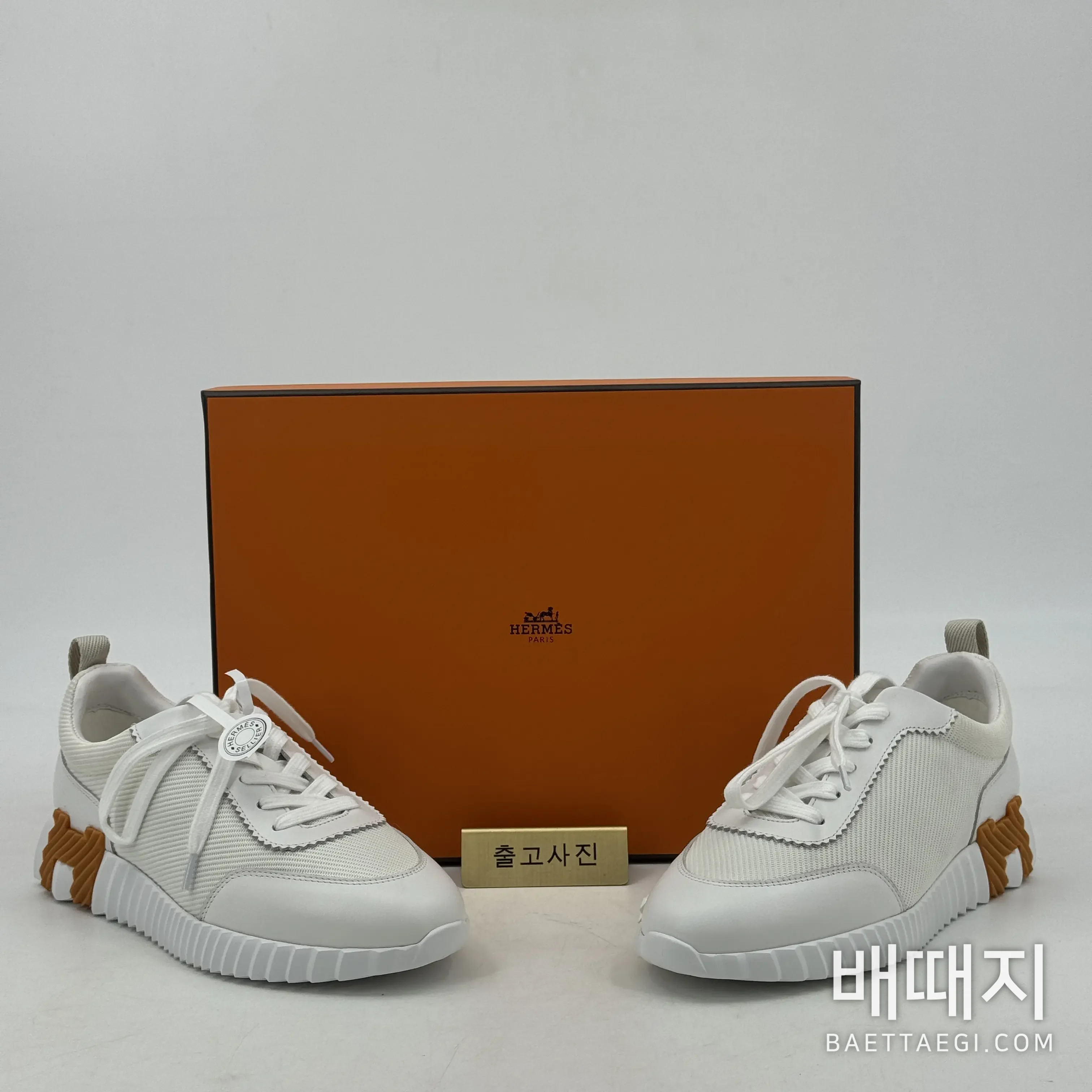 에르메스 바운싱 스니커즈 화이트 염소가죽 189206 검수사진 1