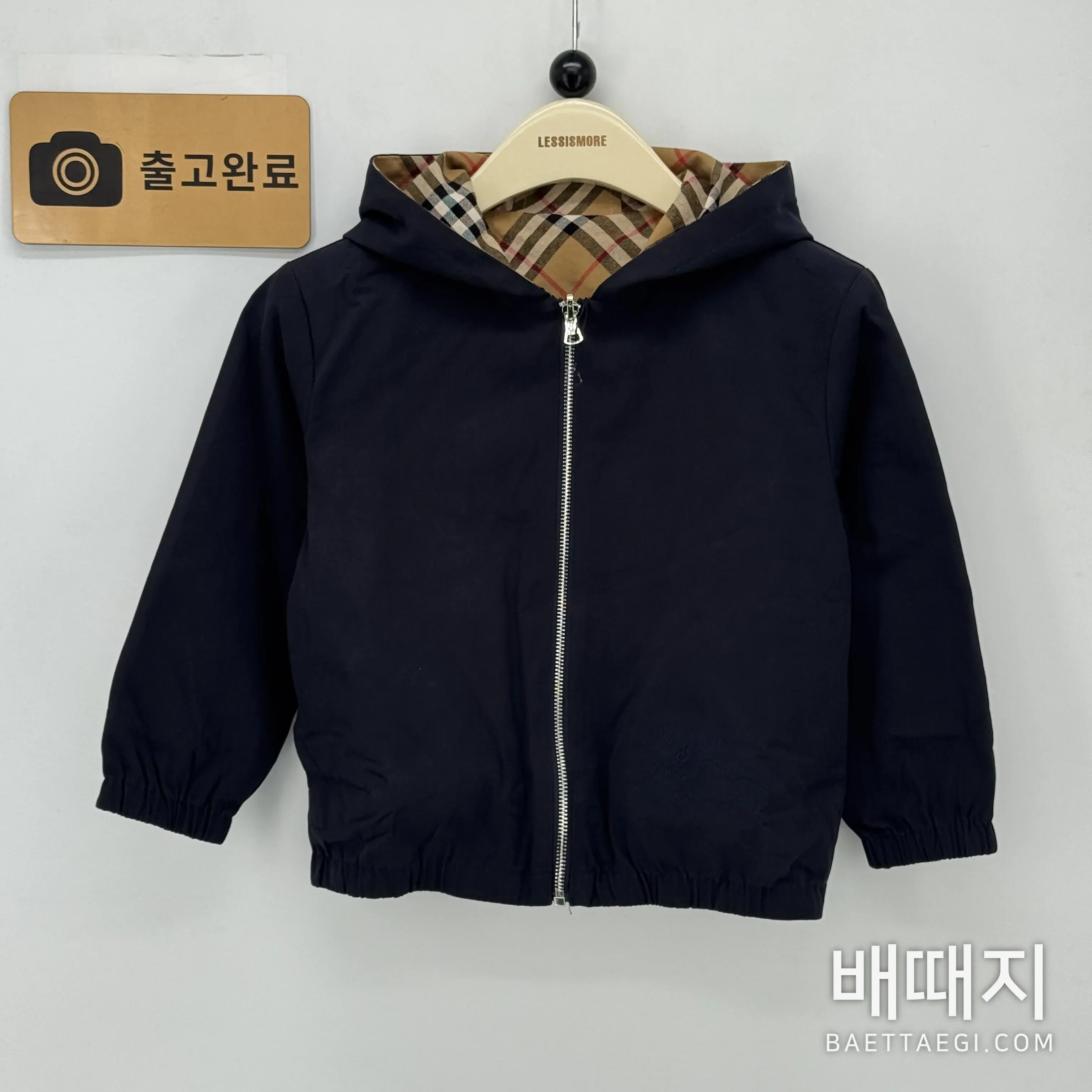 버버리 키즈 유니섹스 후드 재킷 세트 검수사진 1