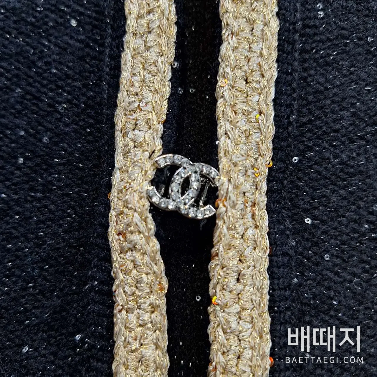 샤넬 골드 트림 캐시미어 가디건 199478 검수사진 4