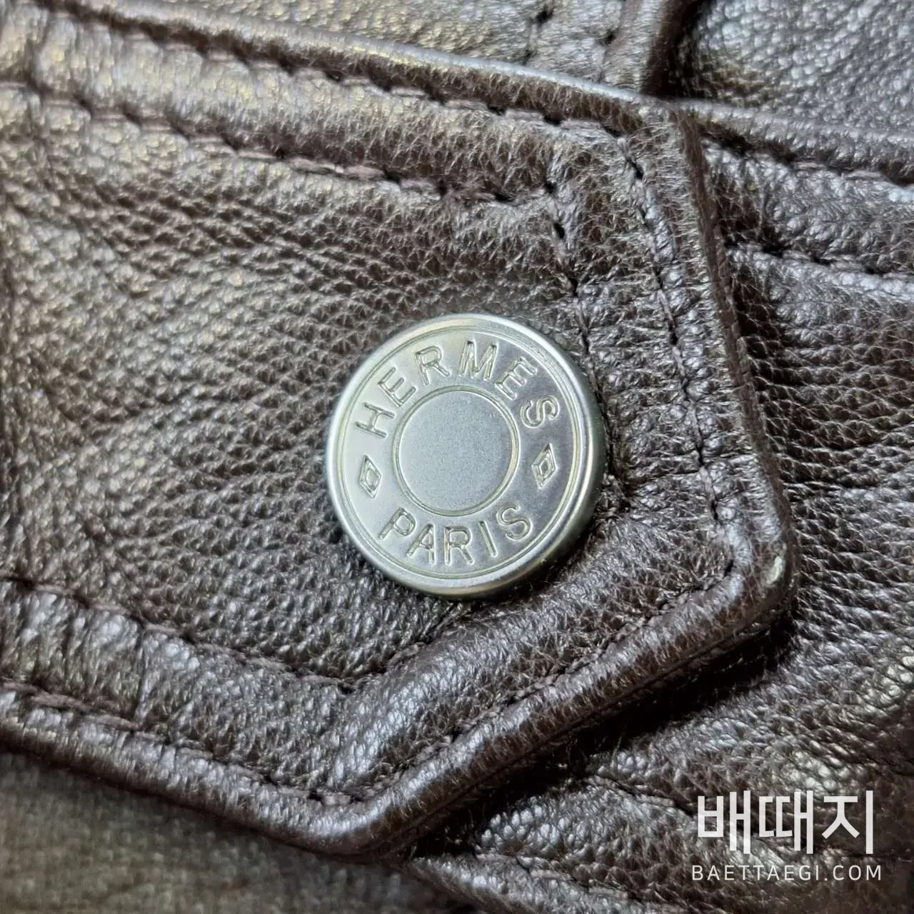 에르메스 빈티지 램스킨 남성 가죽 자켓 186348 검수사진 4