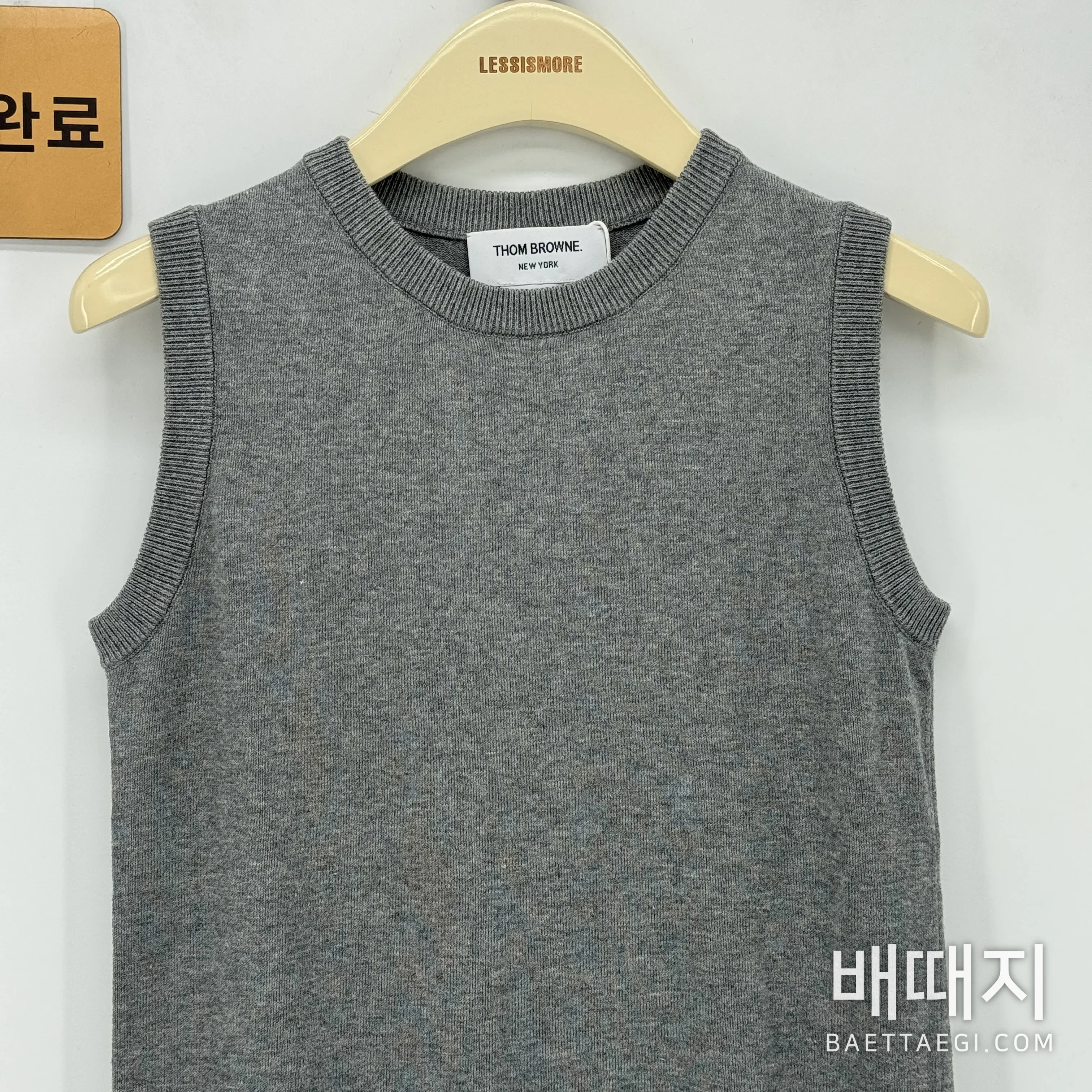 톰브라운 4바 스트라이프 플리츠 민소매 원피스 126262 검수사진 3