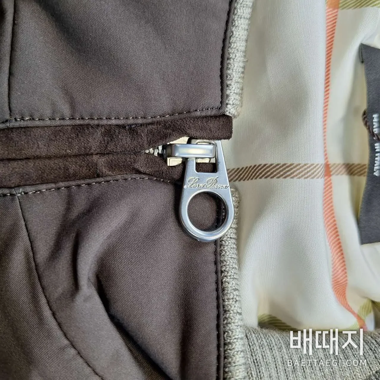 로로피아나 나일론 방풍 남성 자켓 26SS 검수사진 2