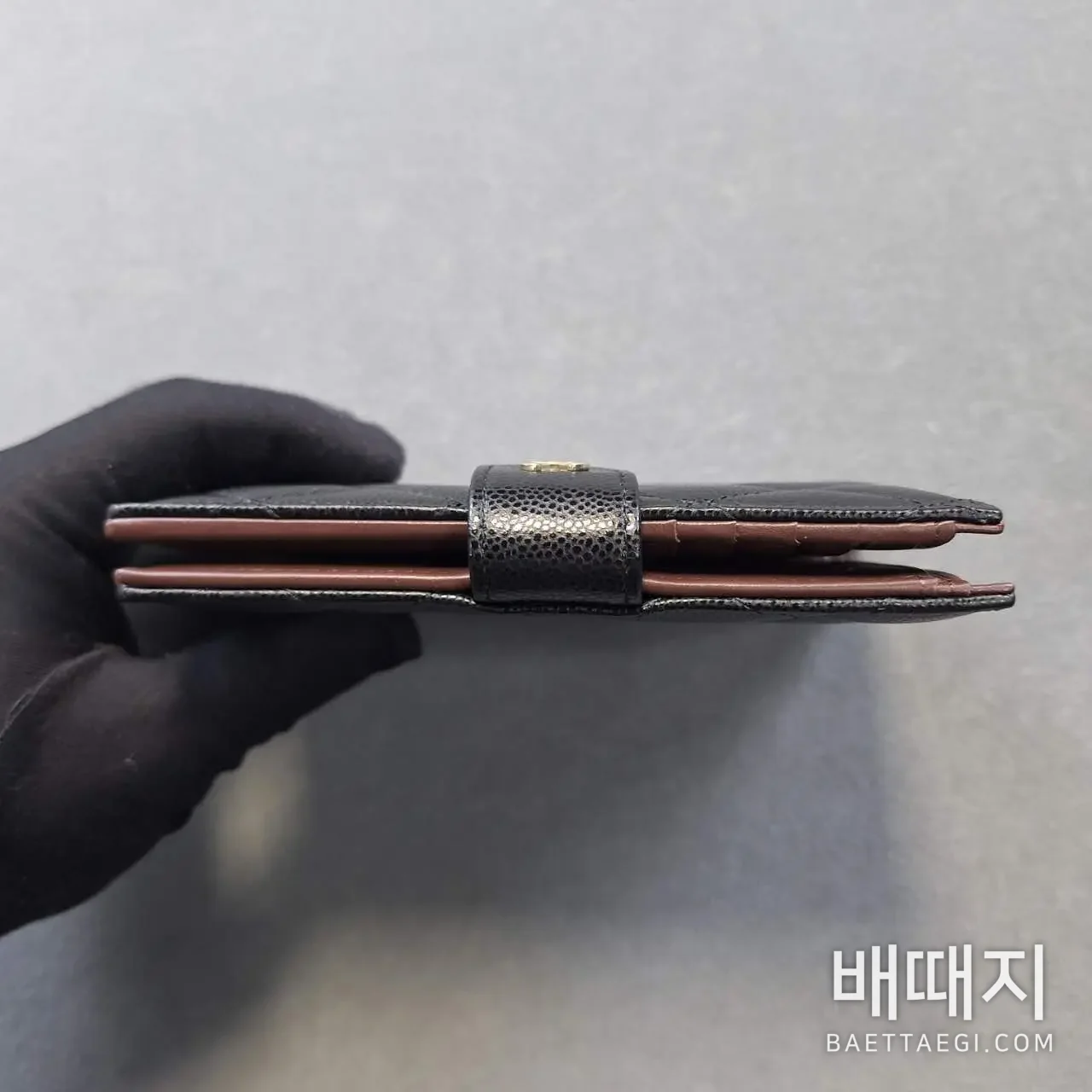 샤넬 다이아몬드 스티치 더블 C 로고 지갑 167612 검수사진 7