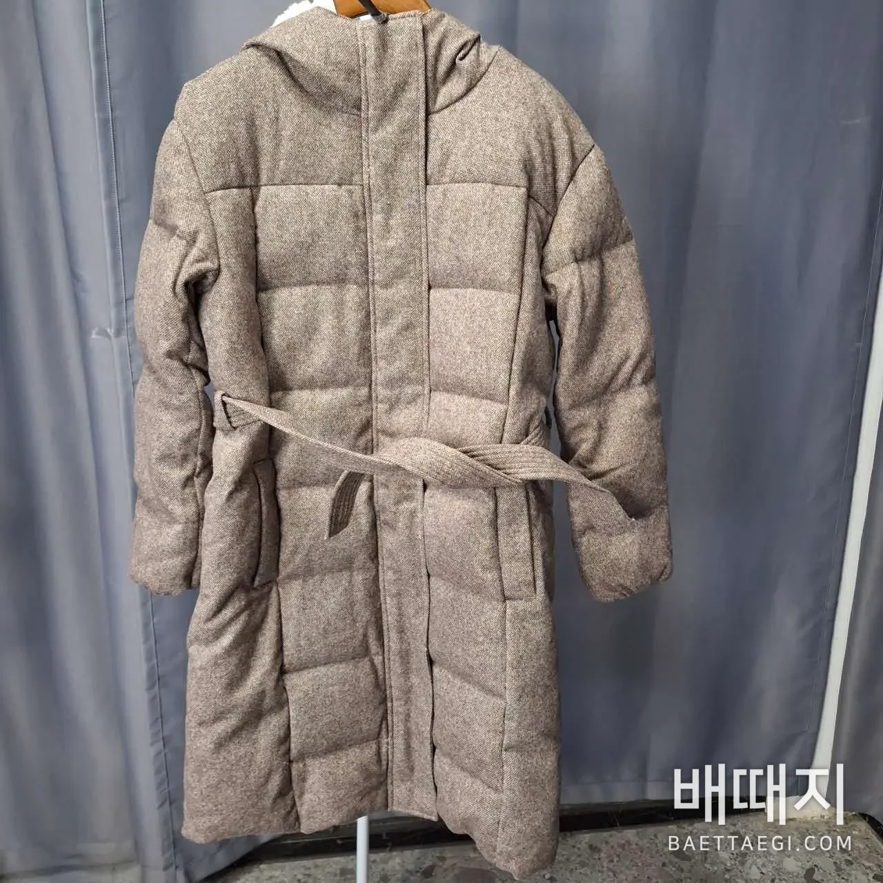 브루넬로쿠치넬리 컬러 블록 후드 롱 다운 패딩 202620 검수사진 1