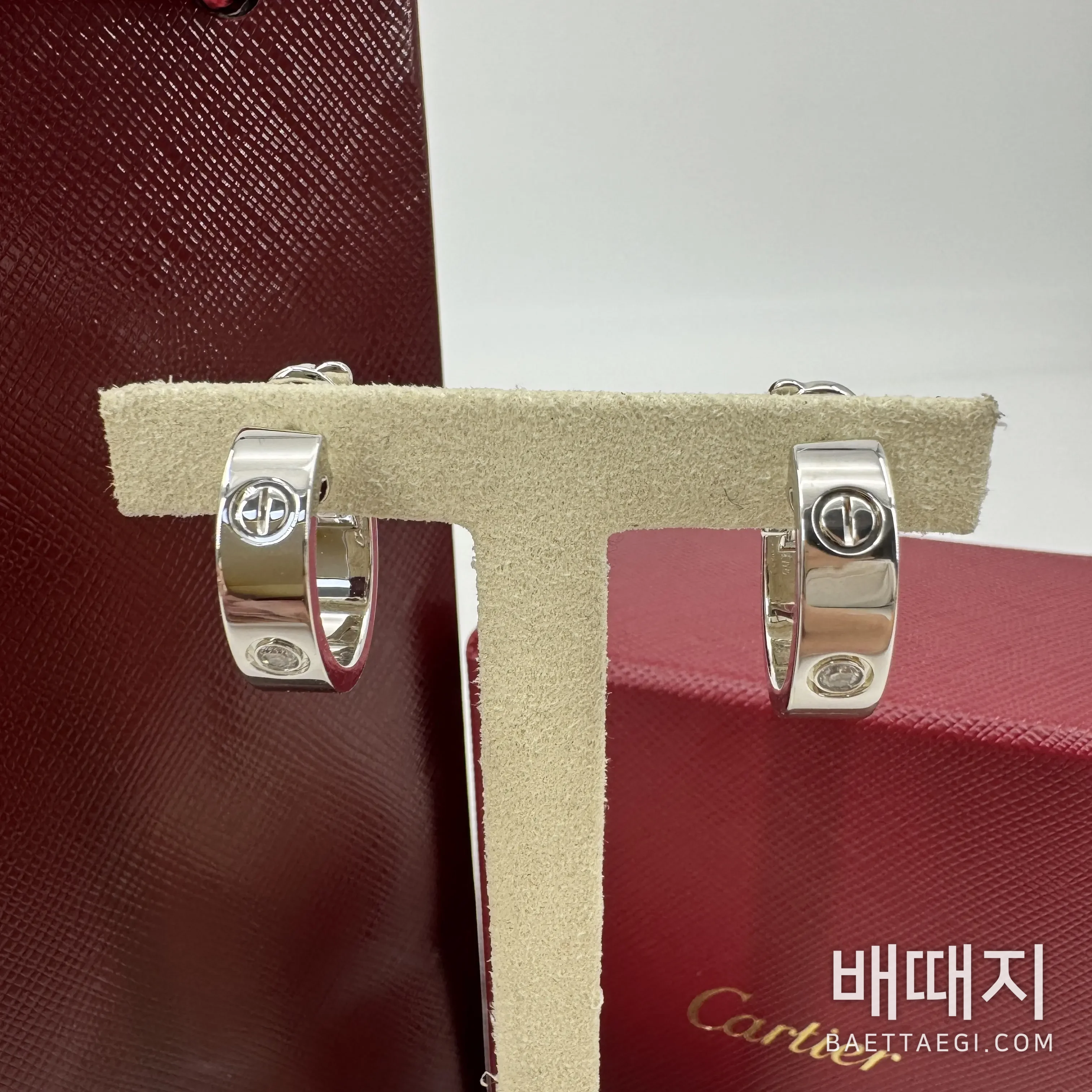 까르띠에 러브 다이아몬드 나사 귀걸이 178367 검수사진 8