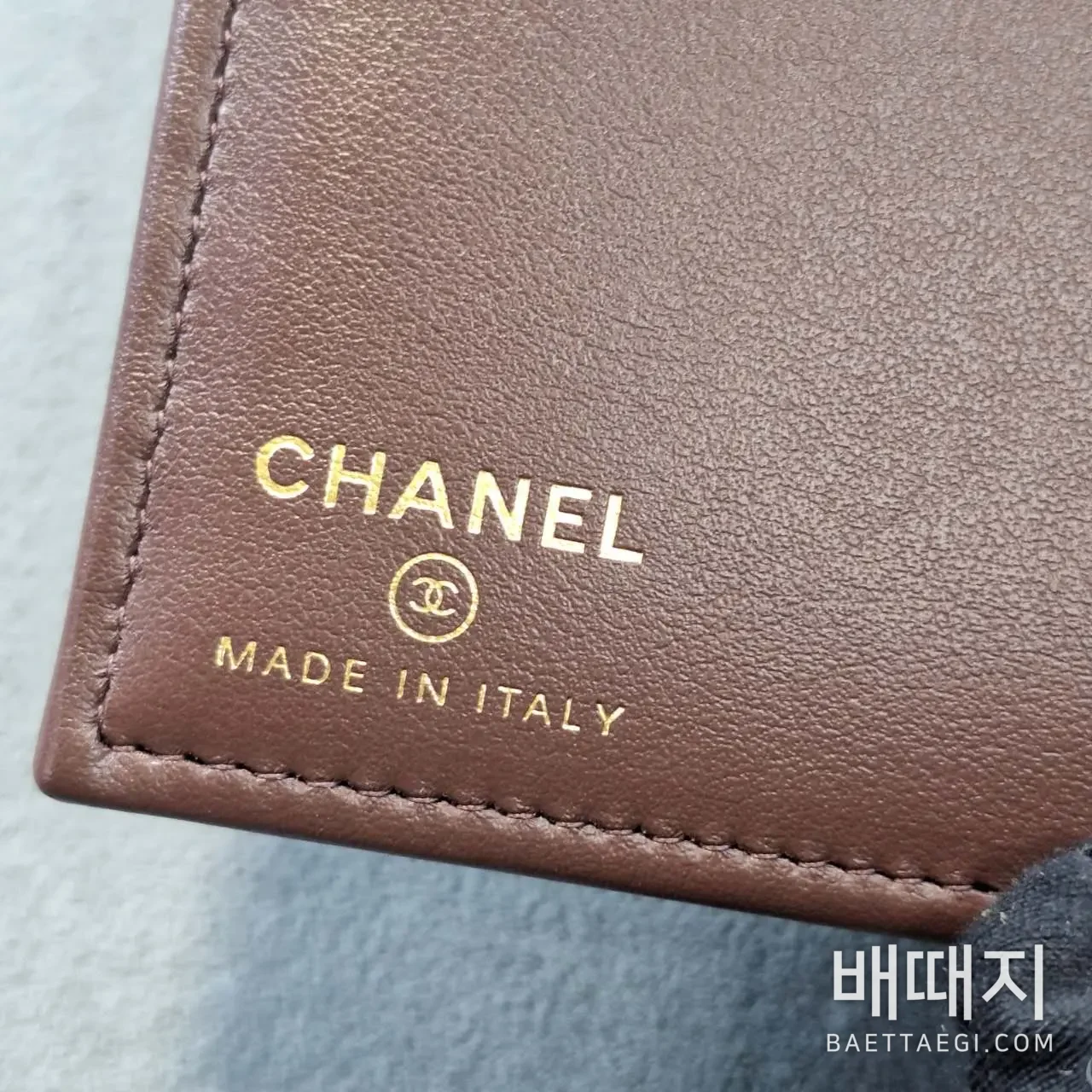 샤넬 다이아몬드 스티치 더블 C 로고 지갑 167612 검수사진 13