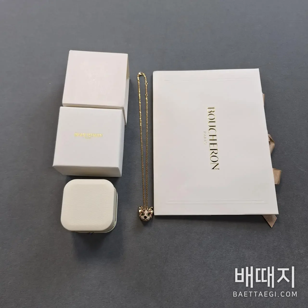 부쉐론 레오파드 캣 다이아몬드 목걸이 63212 검수사진 2