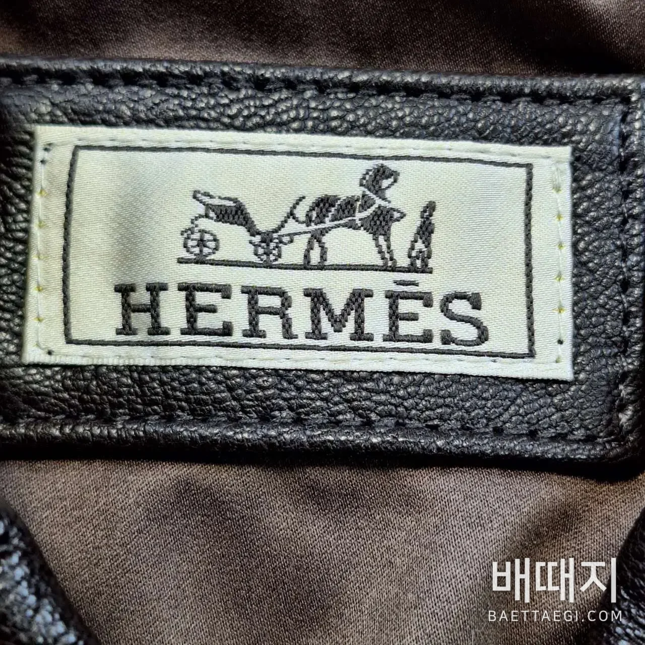 에르메스 빈티지 램스킨 남성 가죽 자켓 186348 검수사진 3