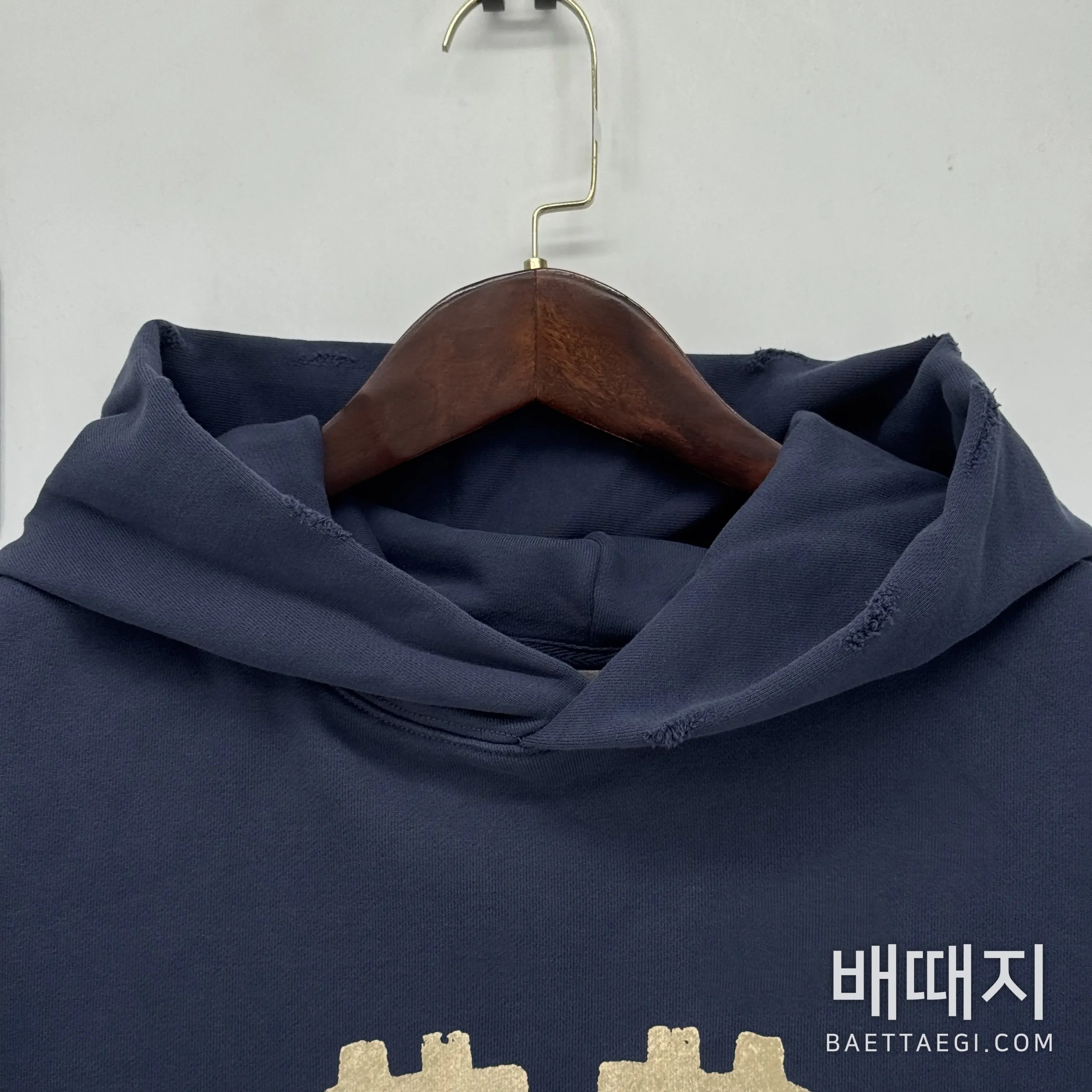 발렌시아가 비트코인 더블B 블루 남성 후드 198510 검수사진 5
