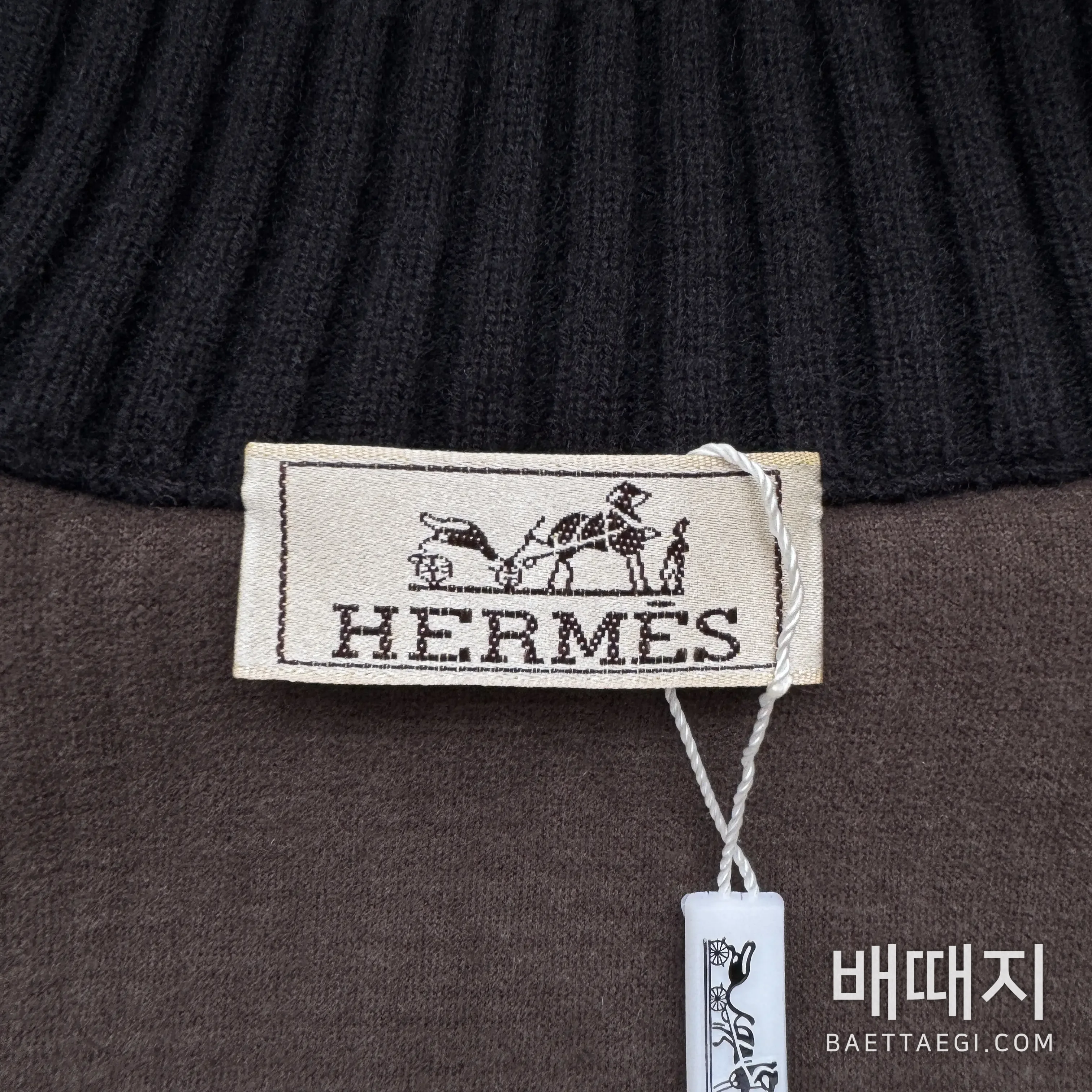에르메스 캐시미어 혼방 스탠드 카라 남성 자켓 205938 검수사진 11