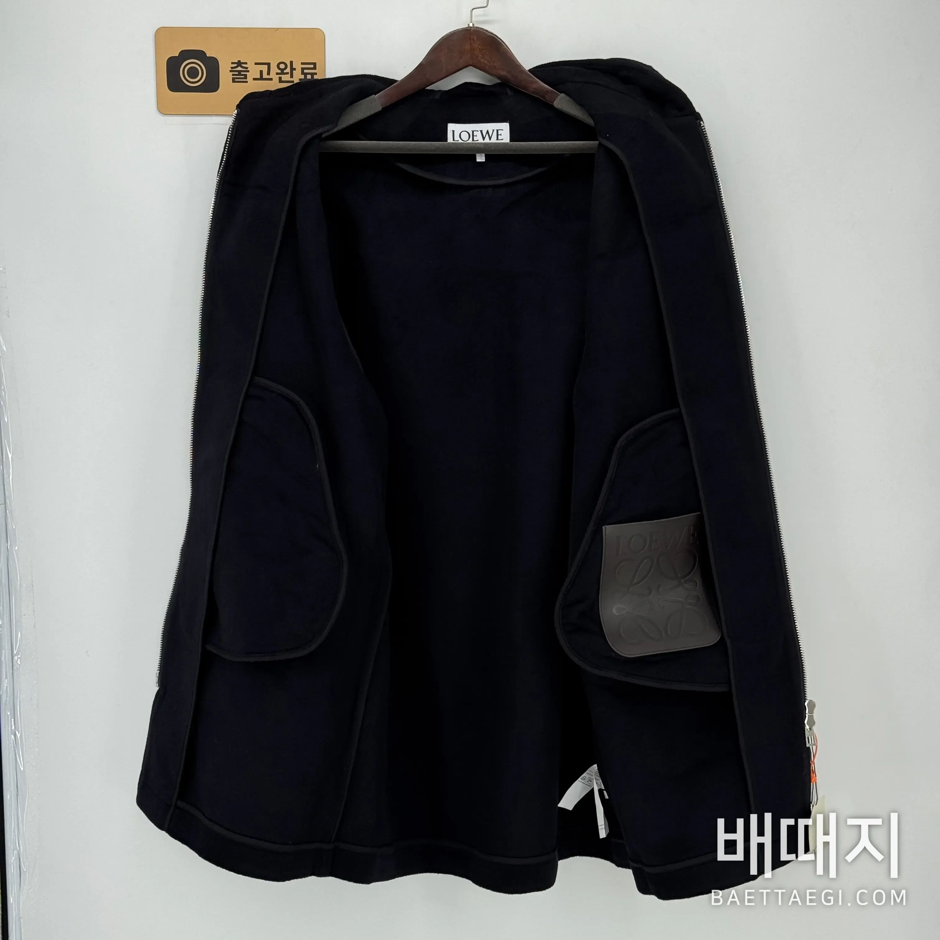 로에베 울 더블 페이스 후드 롱코트 167945 검수사진 5