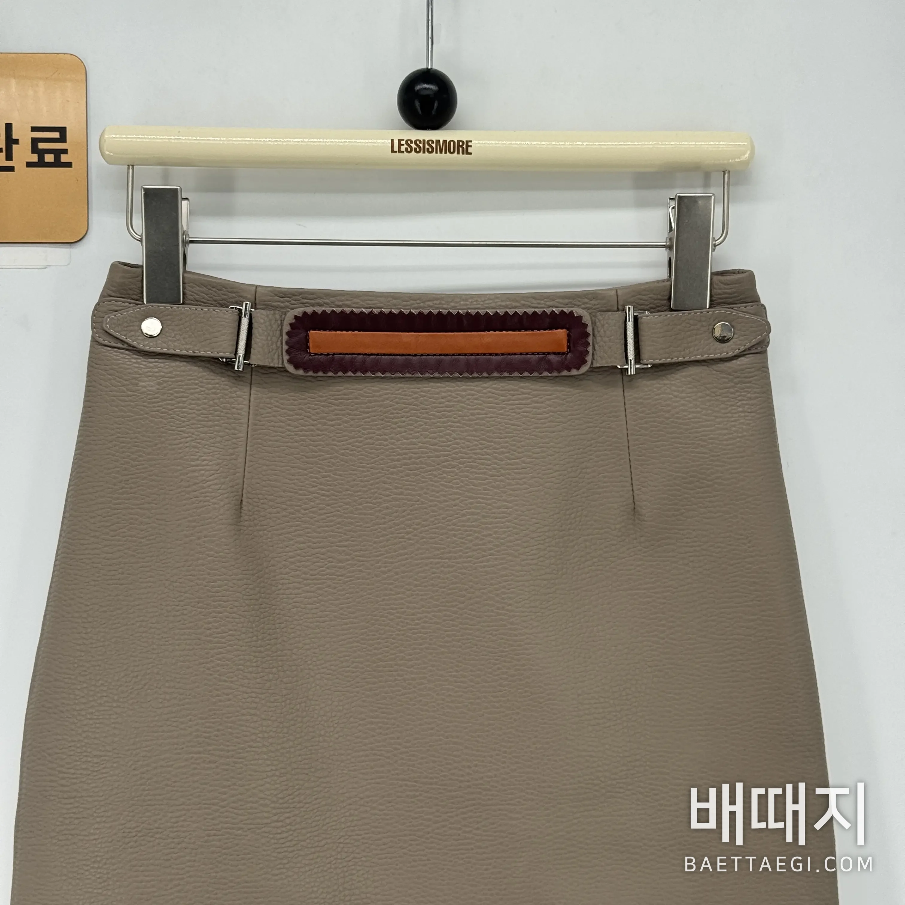 에르메스 램스킨 가죽 여성 스커트 206777 검수사진 5