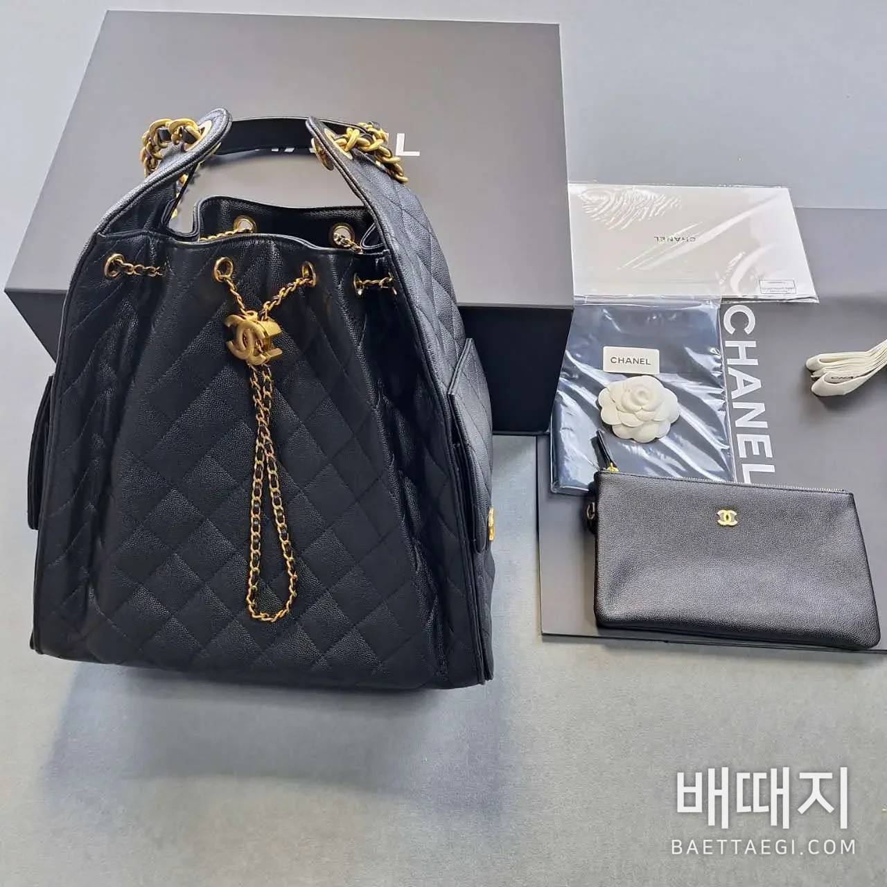샤넬 캐비어 버킷백 193817 검수사진 1
