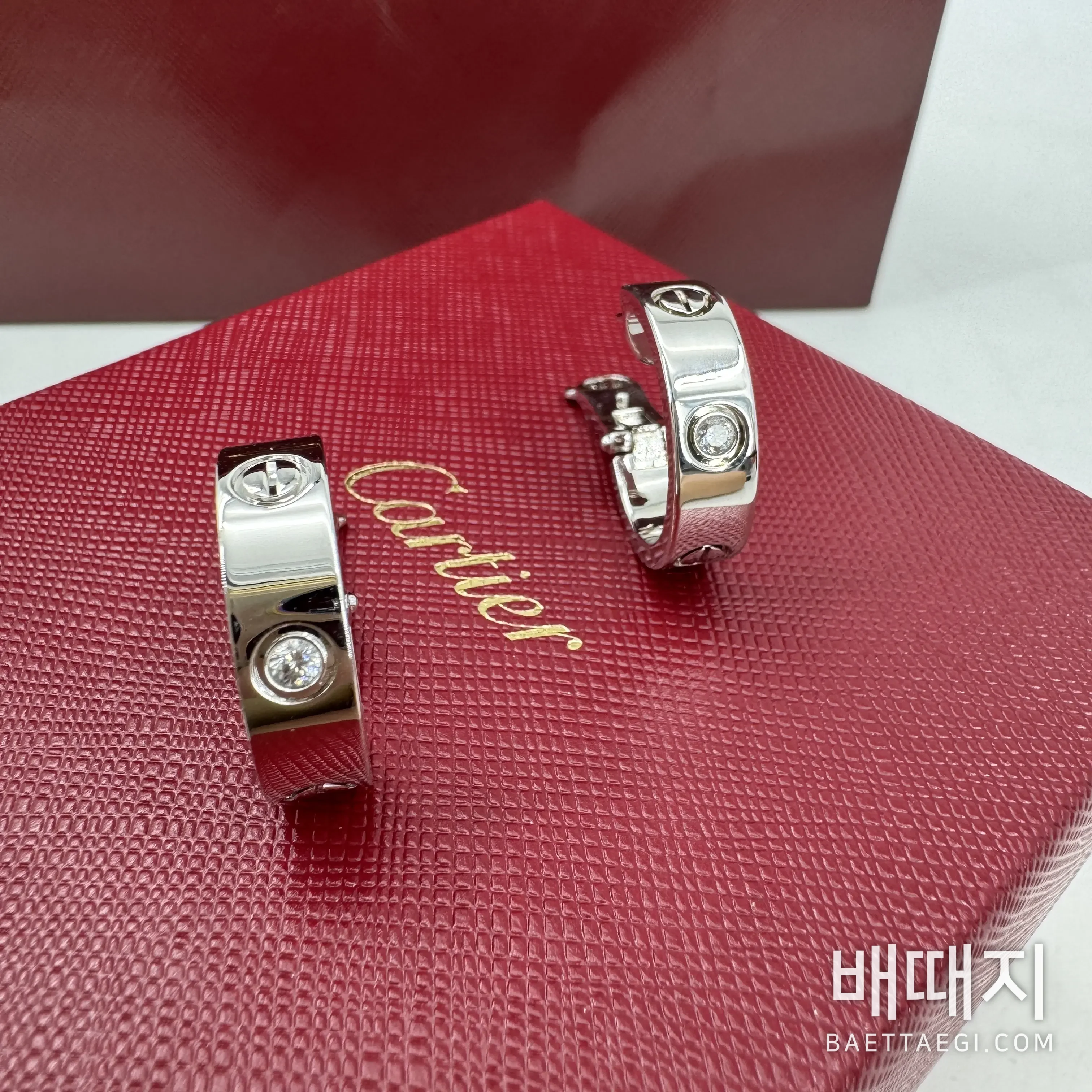 까르띠에 러브 다이아몬드 나사 귀걸이 178367 검수사진 4