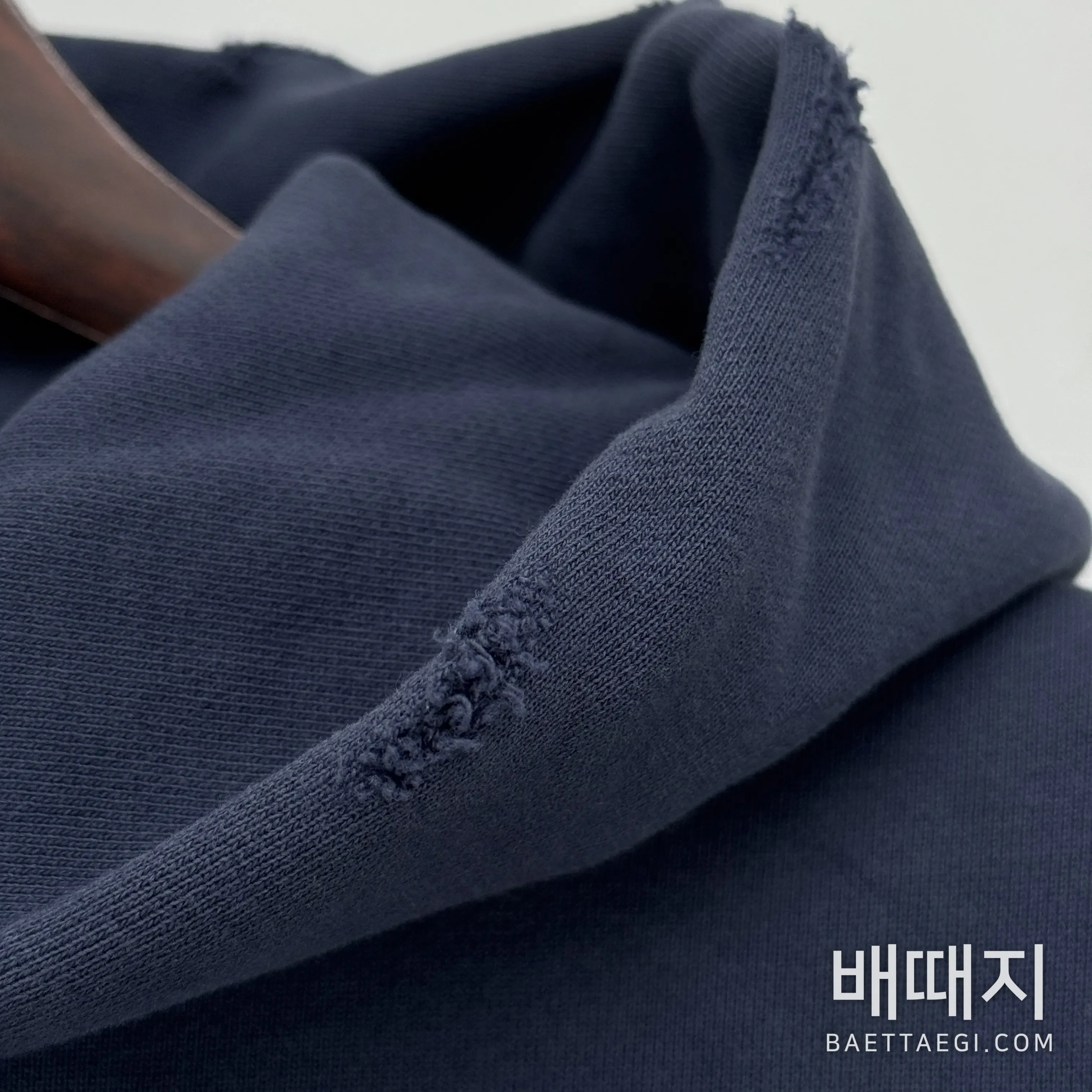 발렌시아가 비트코인 더블B 블루 남성 후드 198510 검수사진 4
