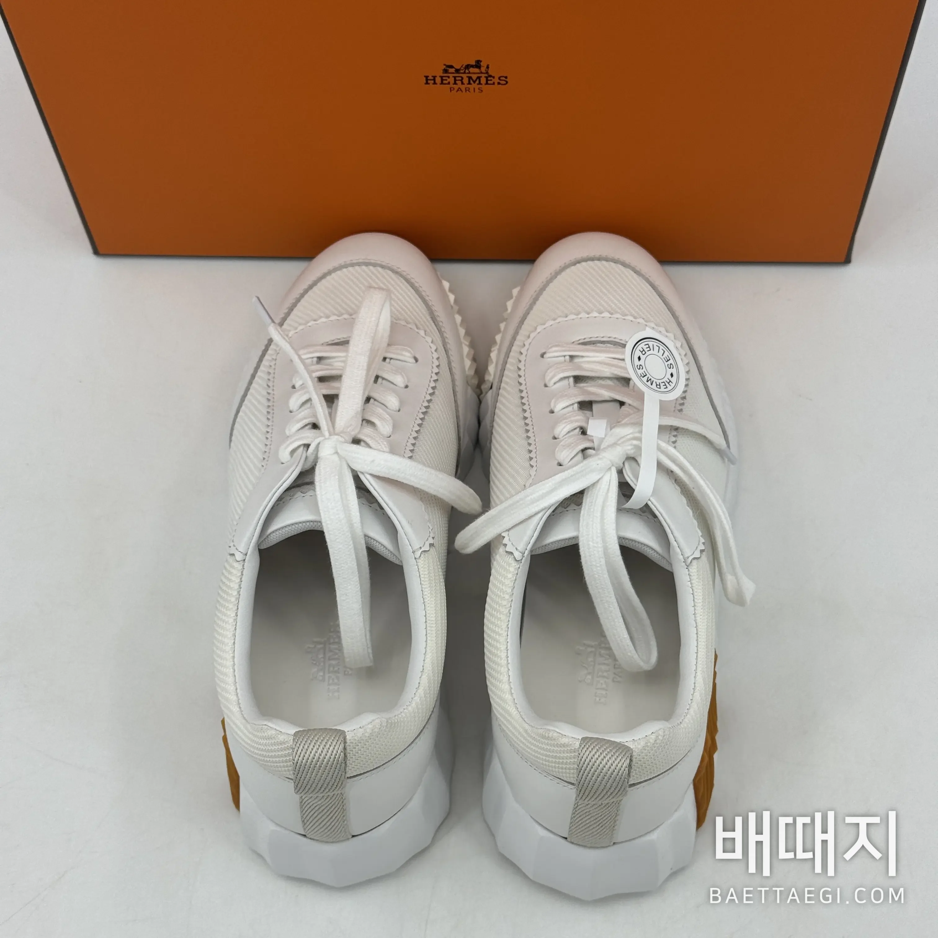 에르메스 바운싱 스니커즈 화이트 염소가죽 189206 검수사진 8