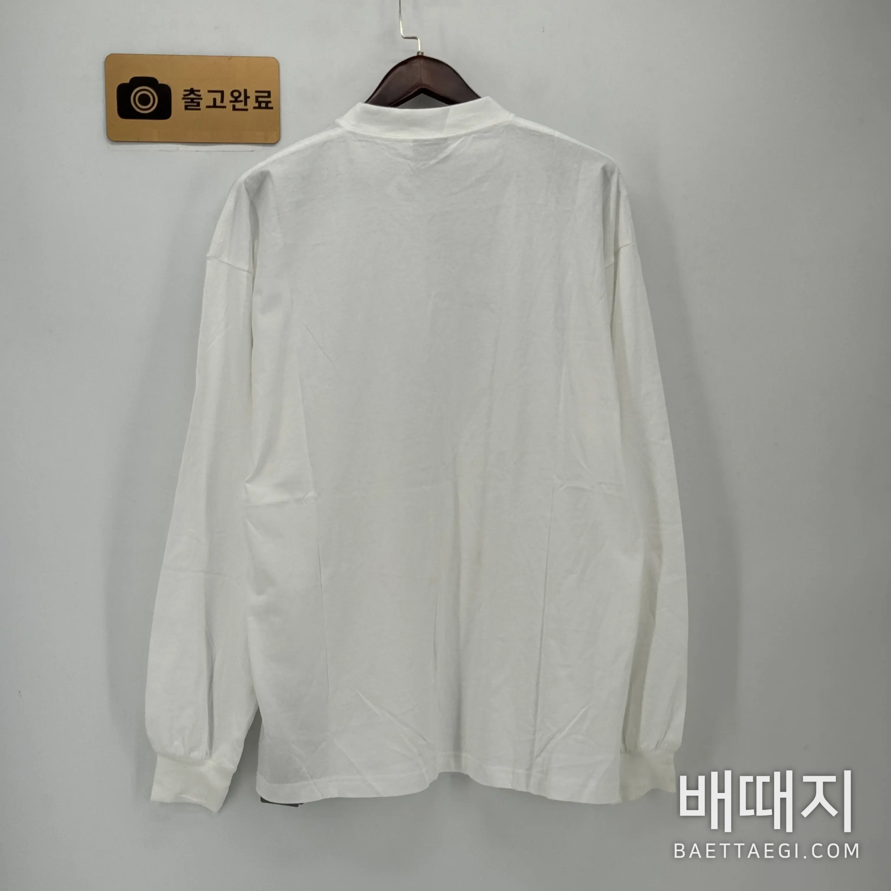 발렌시아가 남성 코마 코튼 긴팔 티셔츠 179176 검수사진 4