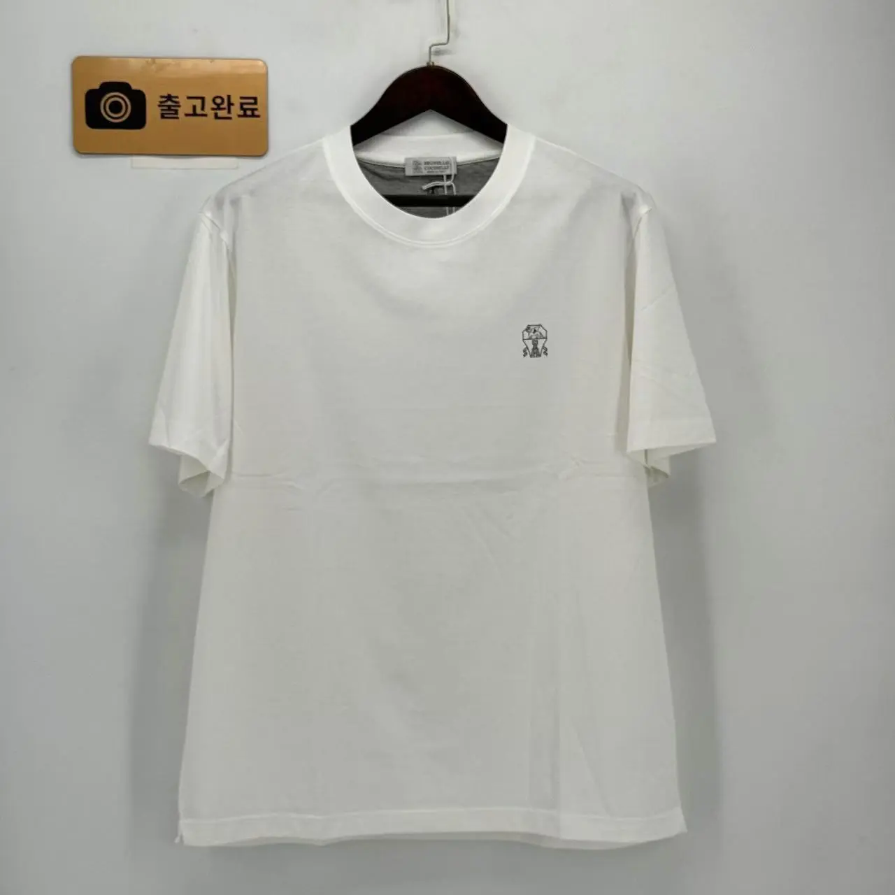 브루넬로쿠치넬리 남성 린넨 혼방 크루넥 반팔 티셔츠 2026SS 검수사진 1