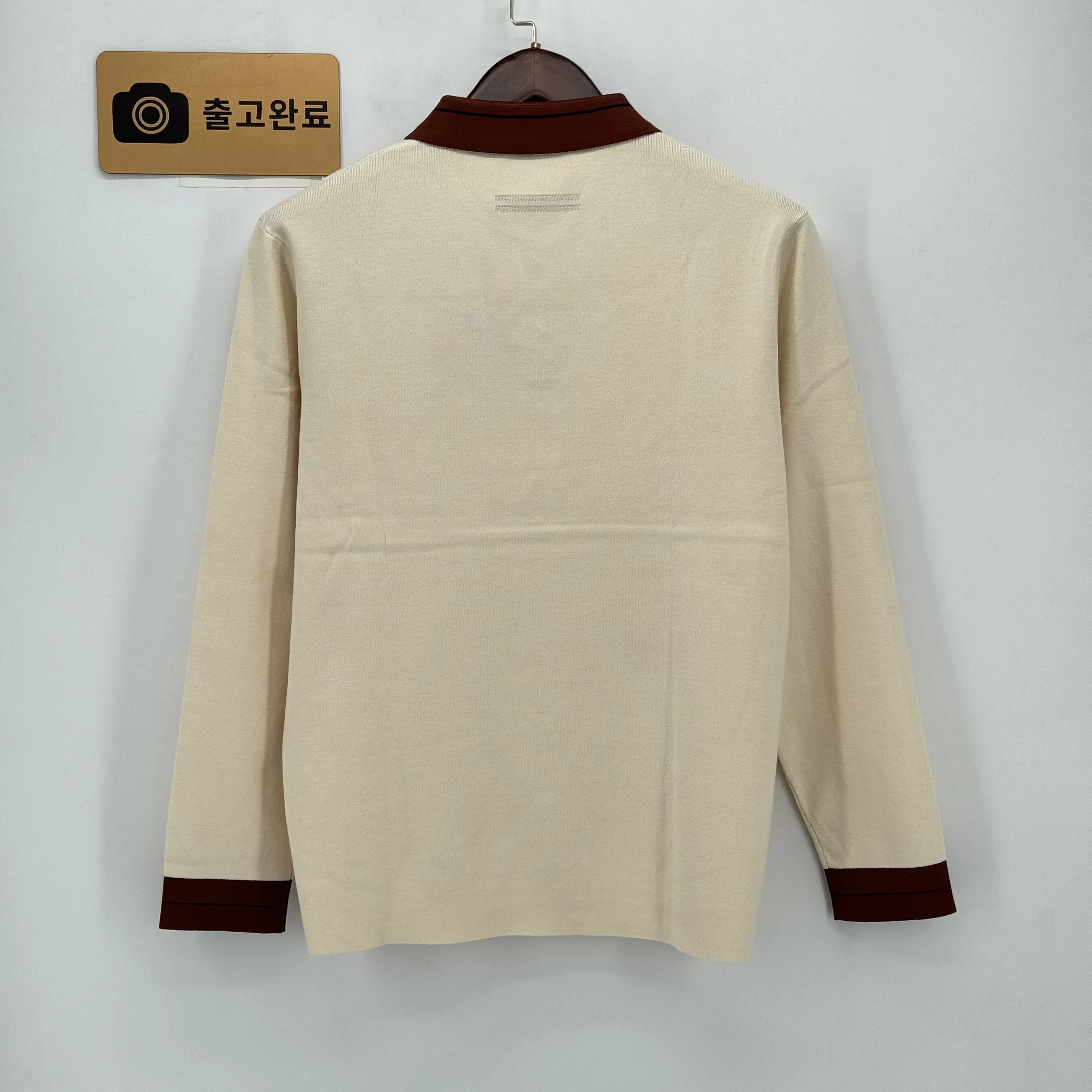 제냐 울 혼방 컬러 블록 폴로 니트 160012 검수사진 7
