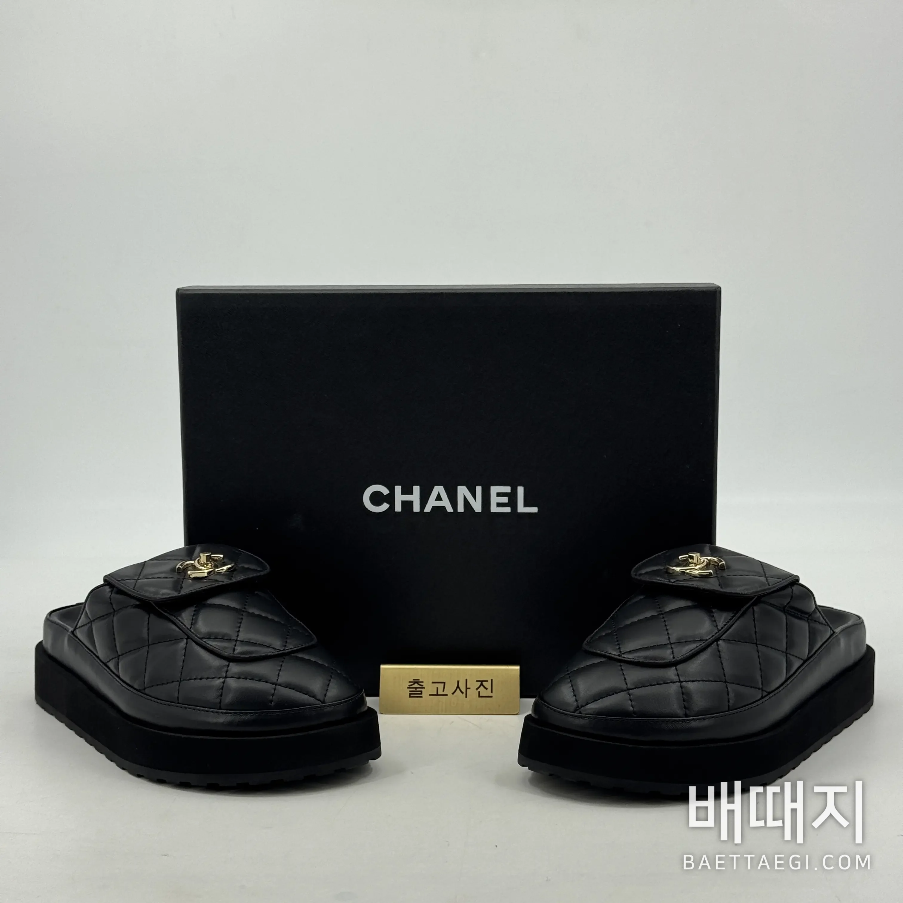 샤넬 빌켄슈토크 플랫폼 슬리퍼 94190 검수사진 1