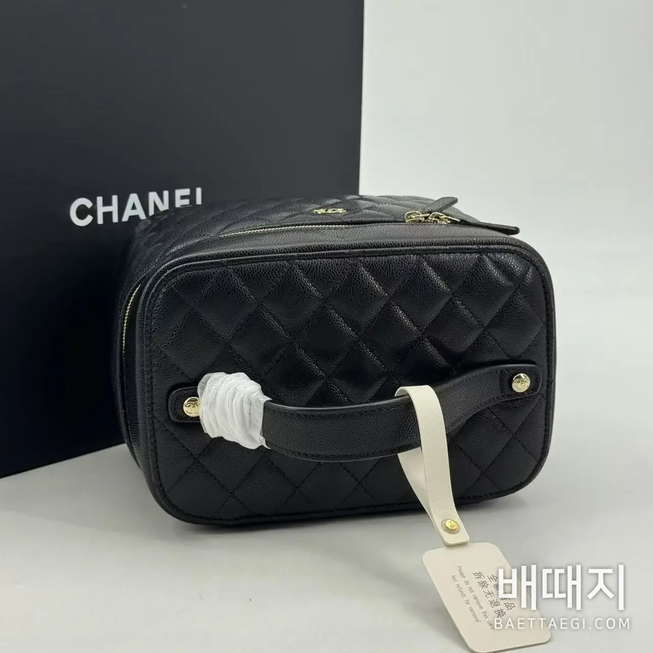 샤넬 블랙 토일러리 핸드백 193247 검수사진 3