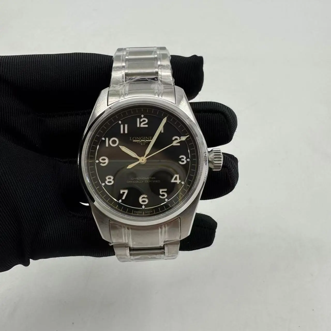 론진 스피릿 파일럿 39mm 체인 메탈 검수사진 4