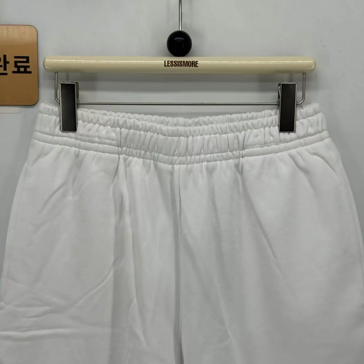 발렌시아가 원형 자수 코튼 반바지 남녀공용 검수사진 2