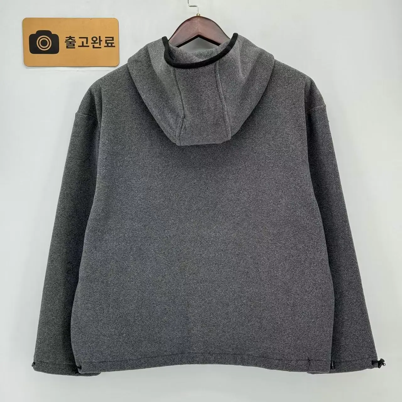 미우미우 그레이 플리스 후드 긴팔 재킷 154006 검수사진 7