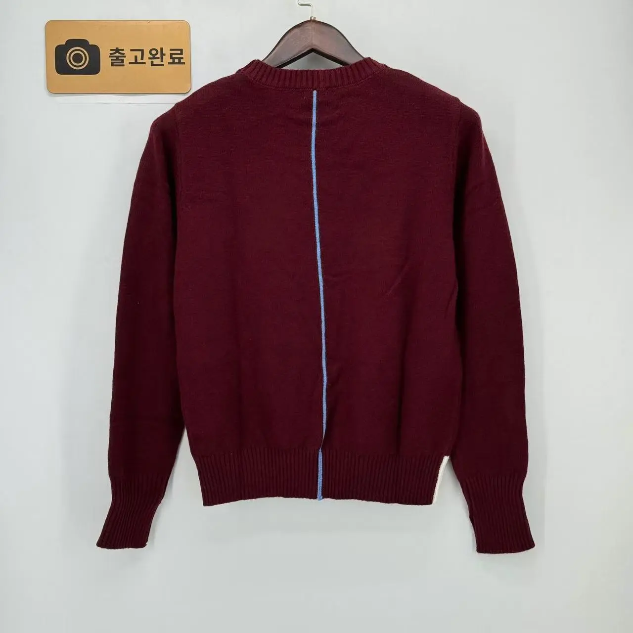 로에베 컬러 블록 라운드넥 니트 146594 검수사진 6